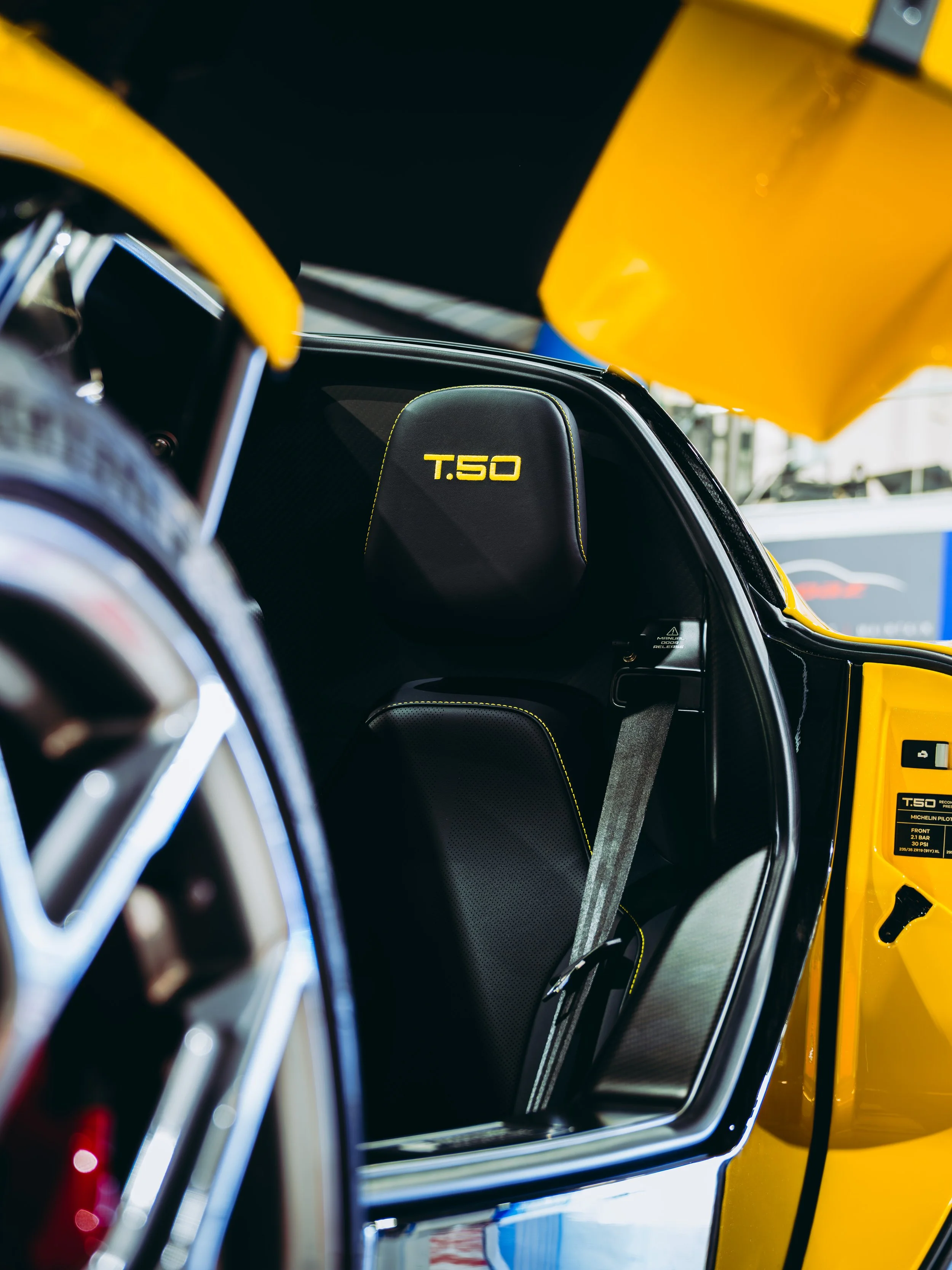 GMA T.50 left passenger seat shot