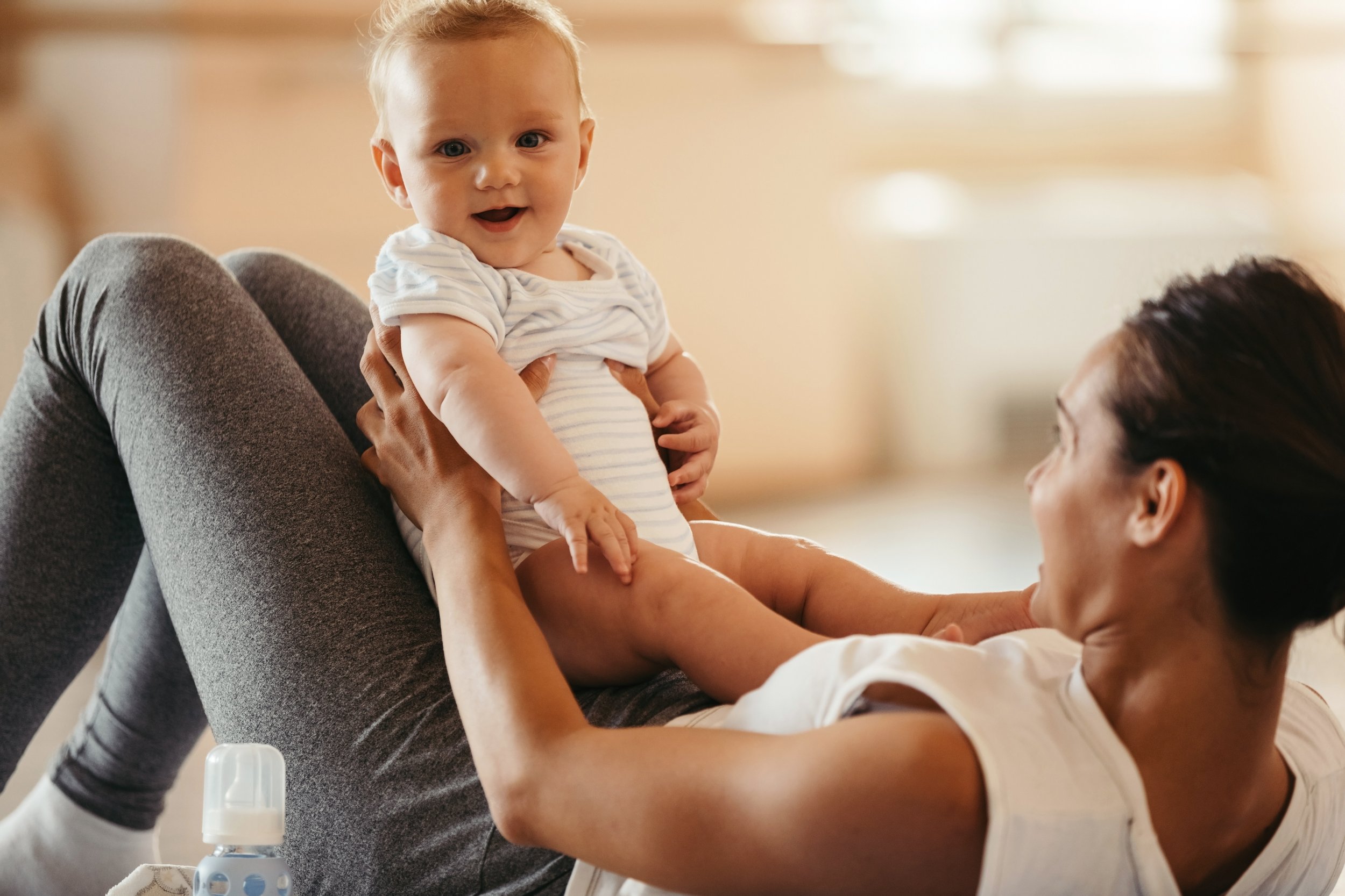 postpartum workout with baby