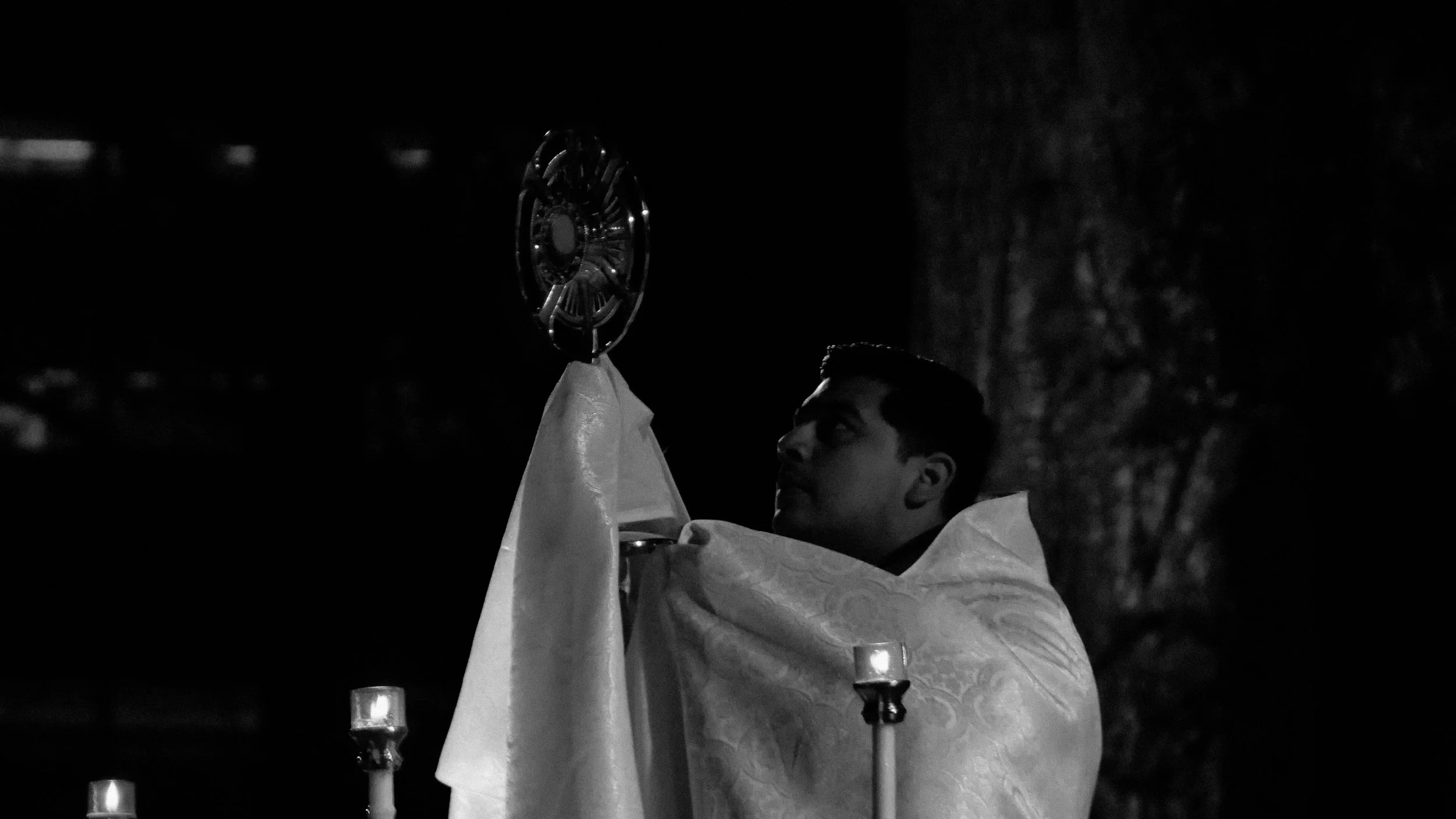 Fr. Max and Jesus eon bw 2.jpg