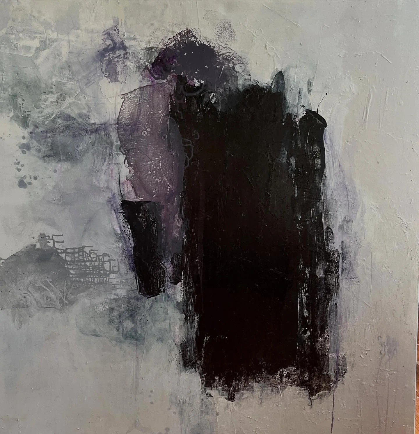 "Strange Fruit," 54x54 mixed media 
.
.
.
.
.
.
.
@stanekgallery #phillyartist #mixedmediaartist #abstractartist