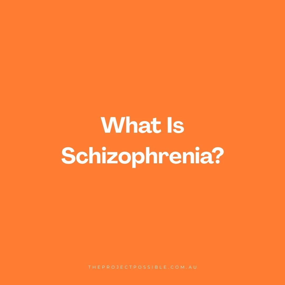 Schizophrenia is widely misunderstood&hellip;but with the right support, stability and independence are possible🧡

At The Project Possible, we specialise in psychosocial disability support, offering compassionate, person-centred care every step of t