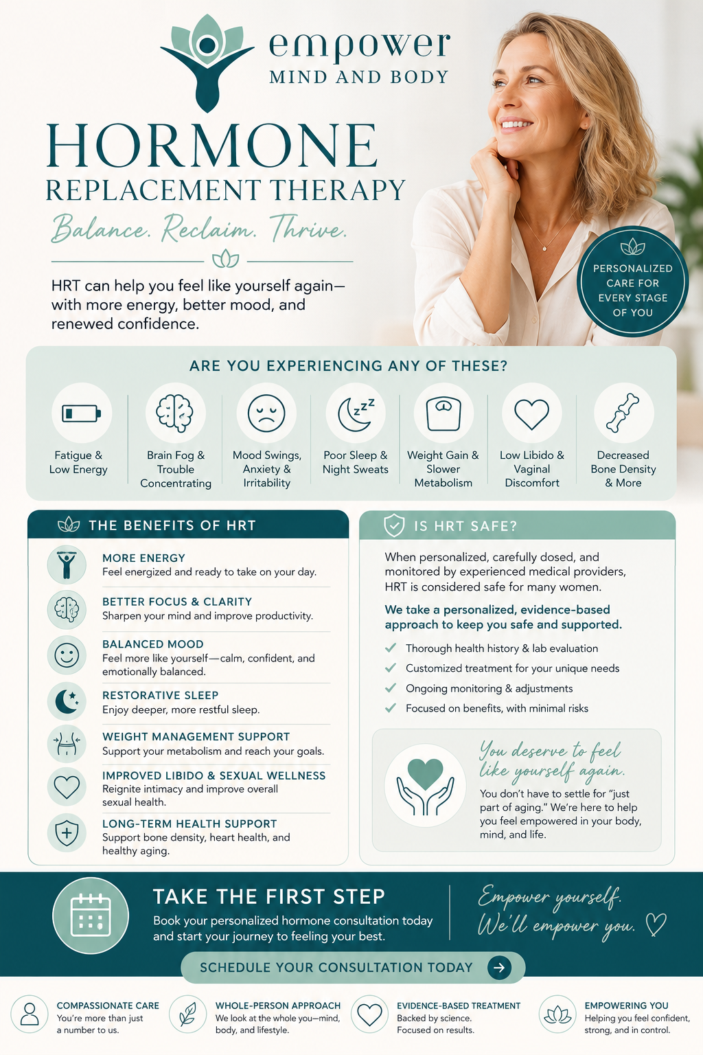 Hormone Replacement Therapy for Women: Reclaim Your Energy, Confidence, and Vitality
