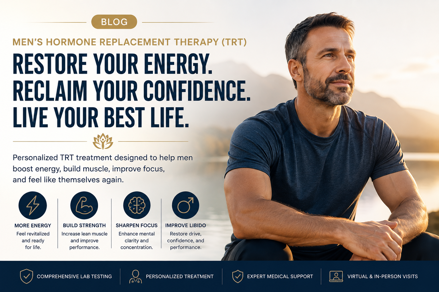 Men's Hormone Replacement Therapy (TRT): Reclaim Your Energy, Strength, and Confidence