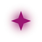 Purple star-shaped symbol with a glowing purple aura.