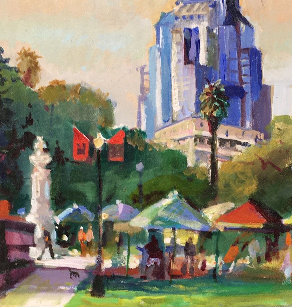 “Farmer's Market” - 12”x12” - Oil on Canvas