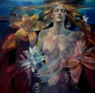 “And Lily dreams” - 36”x36” - Oil on Canvas