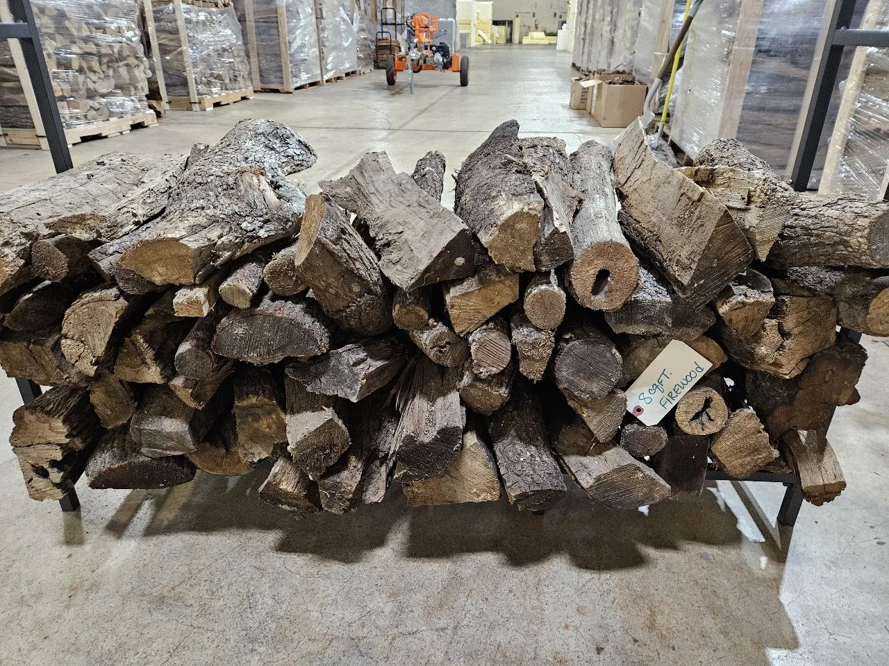 8 sq. ft. size firewood