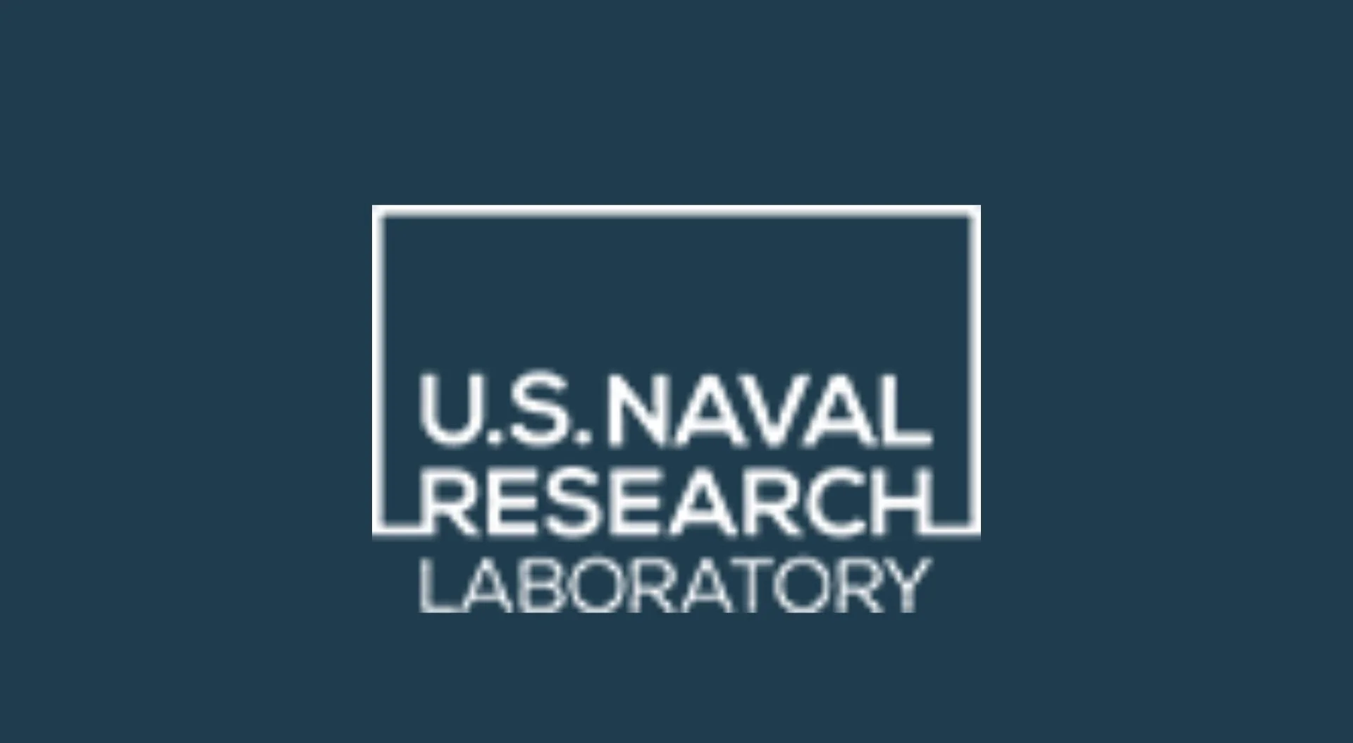 U.S. Naval Research Laboratory logo on a dark blue background.