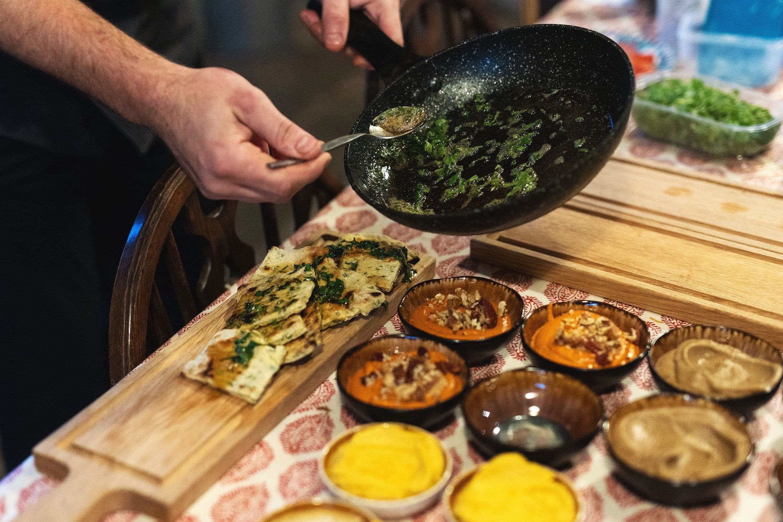 Plating Persian grazing dishes