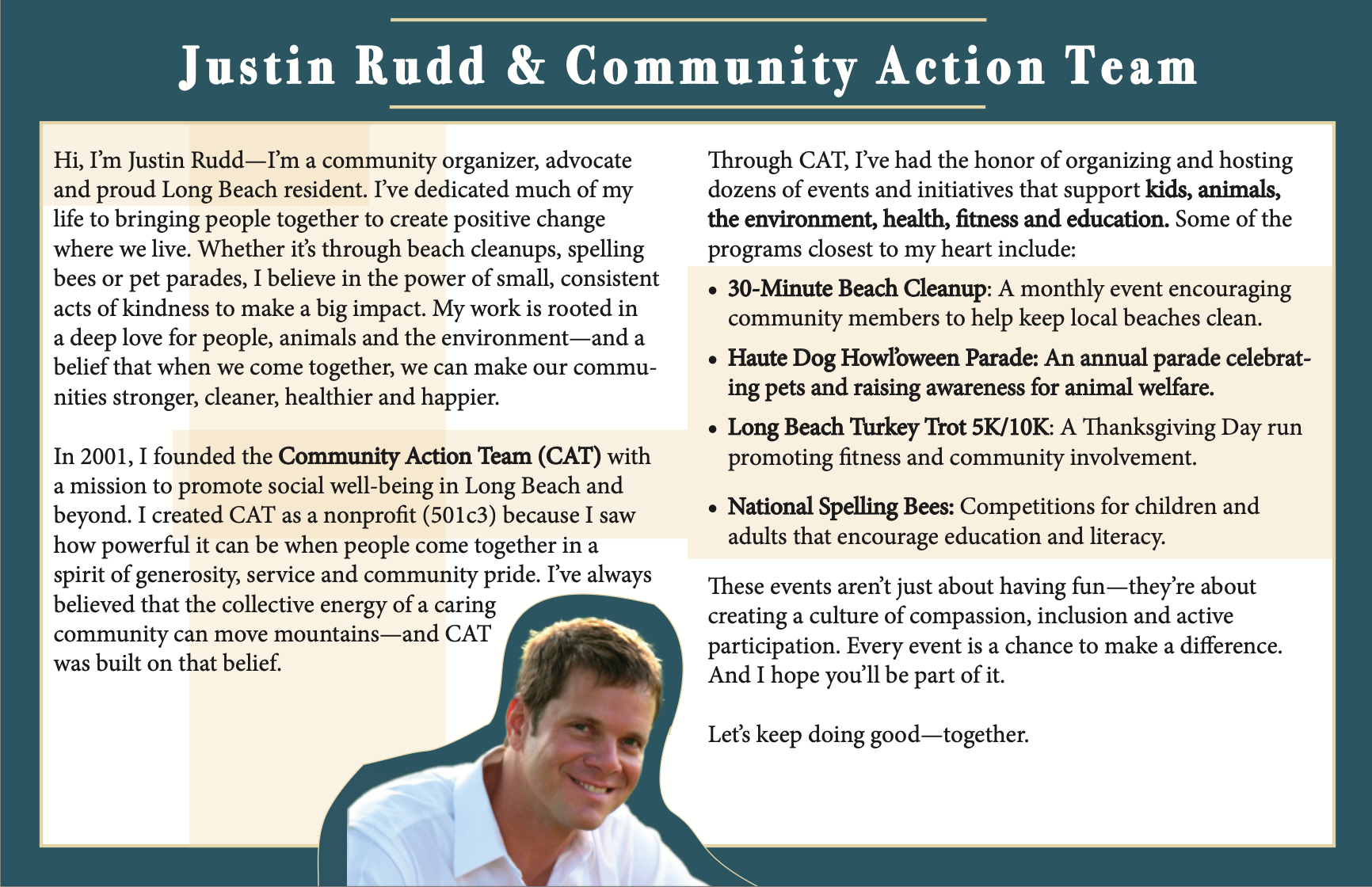 Justin Rudd Community Newsletter
