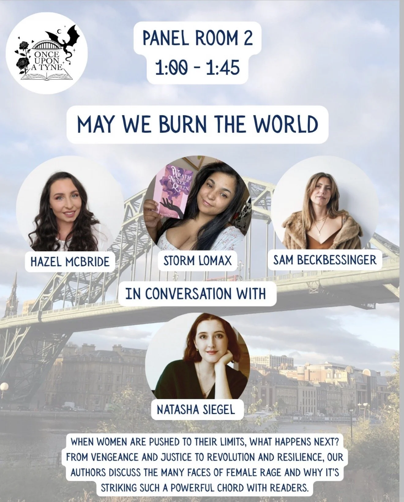 1pm-1:45pm - May We Burn The World - Panel Room 2