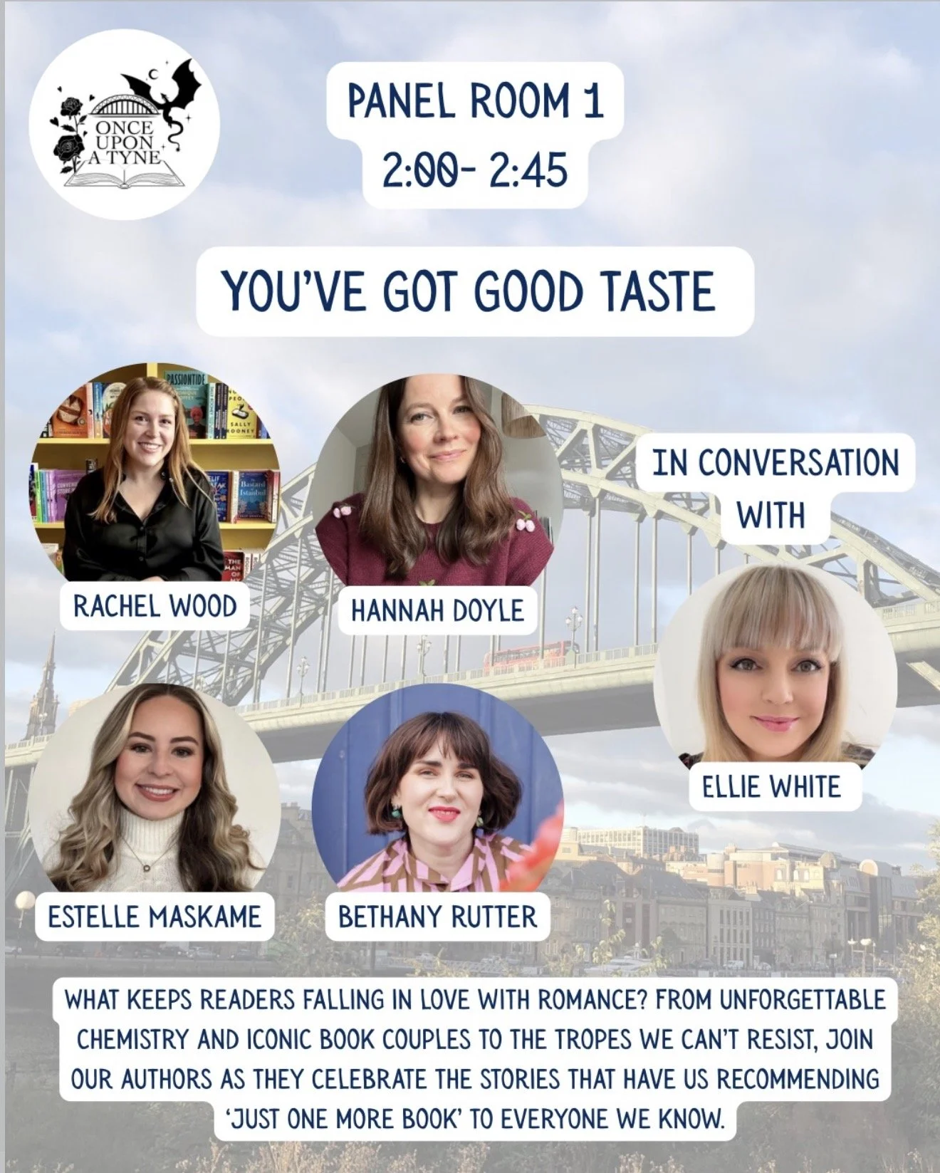 2pm-2:45pm - You’ve Got Good Taste - Panel Room 1