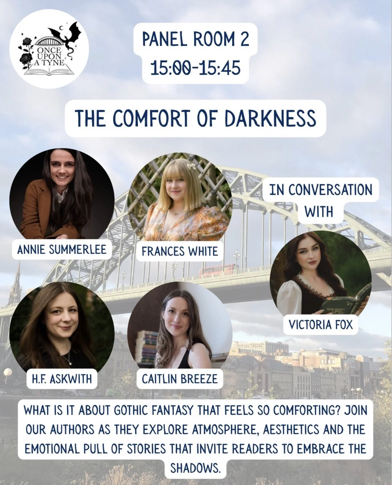 3pm-3:45pm - The Comfort Of Darkness - Panel Room 2