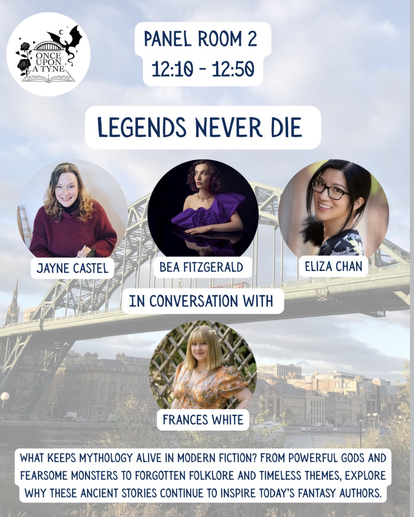 12:10pm - 12:50pm - Legends Never Die - Panel Room 2