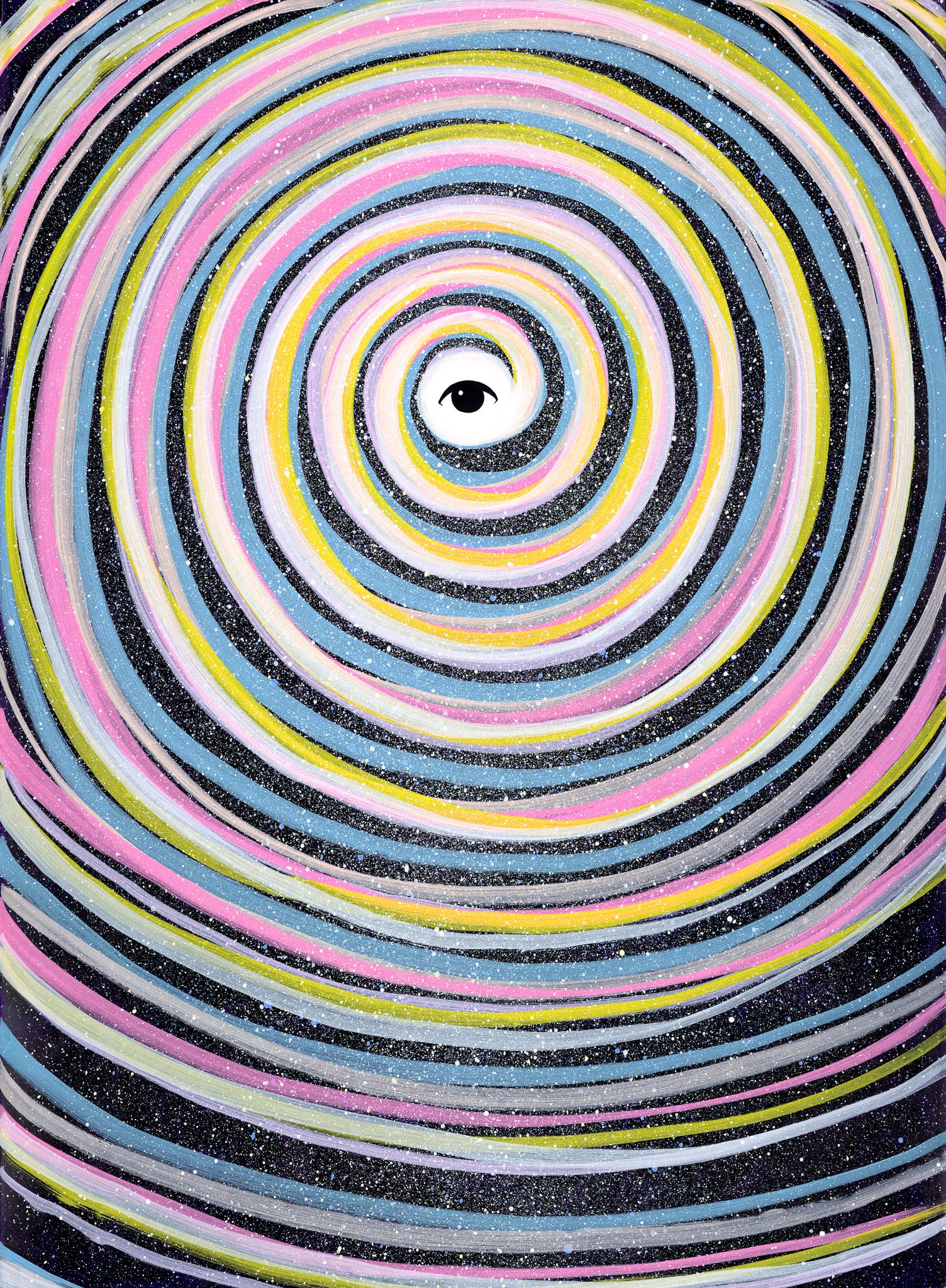 Cosmic River, 2025 | Acrylic on paper, 22" x 30"