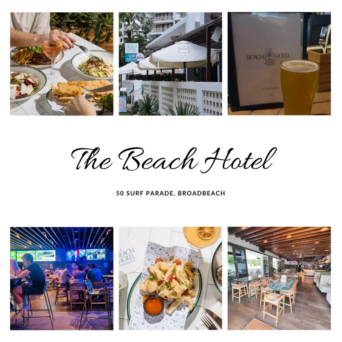 The Beach Hotel in Broadbeach is a must-visit! Beautiful food, great staff and an awesome sports bar!