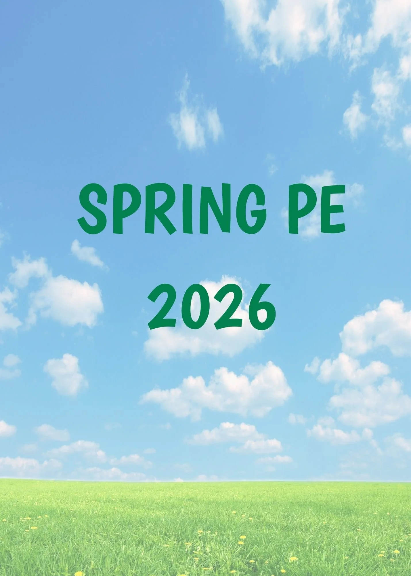 Spring PE 2026 (Mondays)