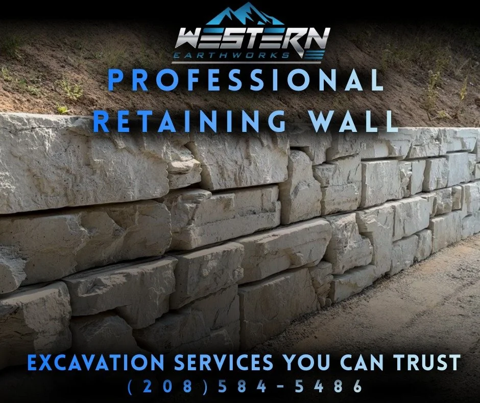 Professional retaining walls start with proper planning, solid site preparation, and the right team behind the work. At Western Earthworks LLC, we build retaining walls that support your property, improve function, and are designed with North Idaho c