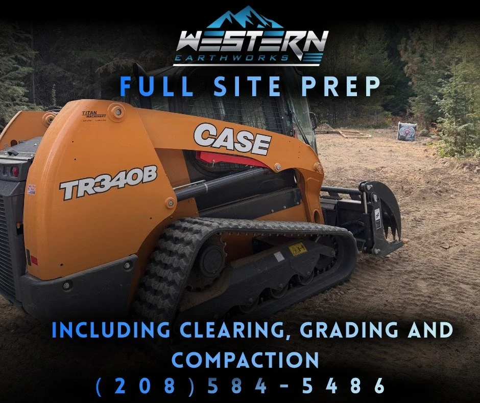 Full site prep is one of the most important parts of any successful build. From clearing and excavation to grading, drainage, and pad preparation, every step matters. At Western Earthworks, we provide full site prep services in North Idaho with a foc