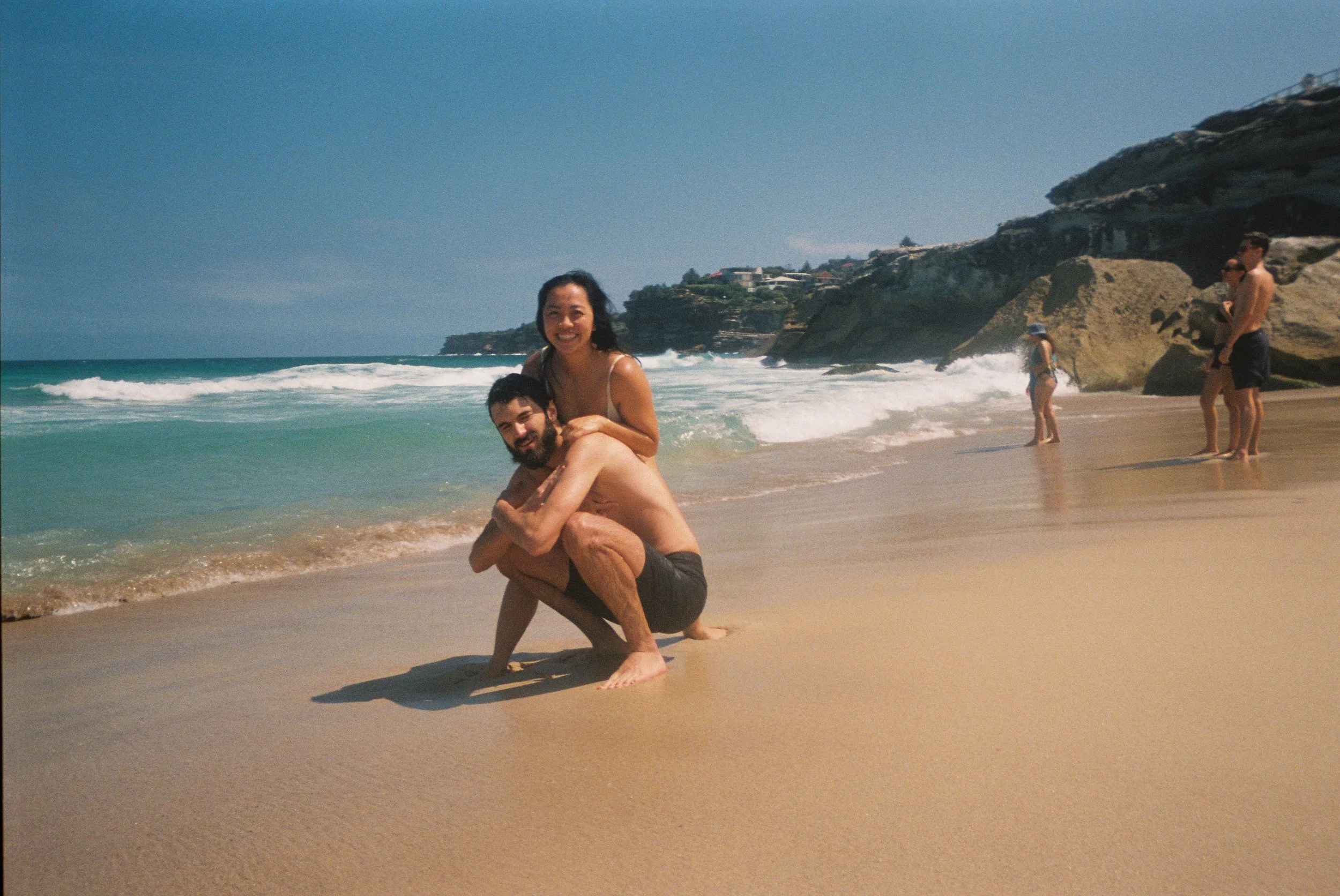 Jessy and John at Tamarama Beach.