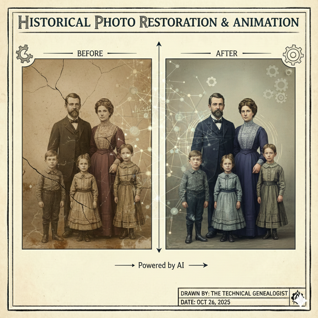 Family Image Restoration or Animation (Using AI Tools)