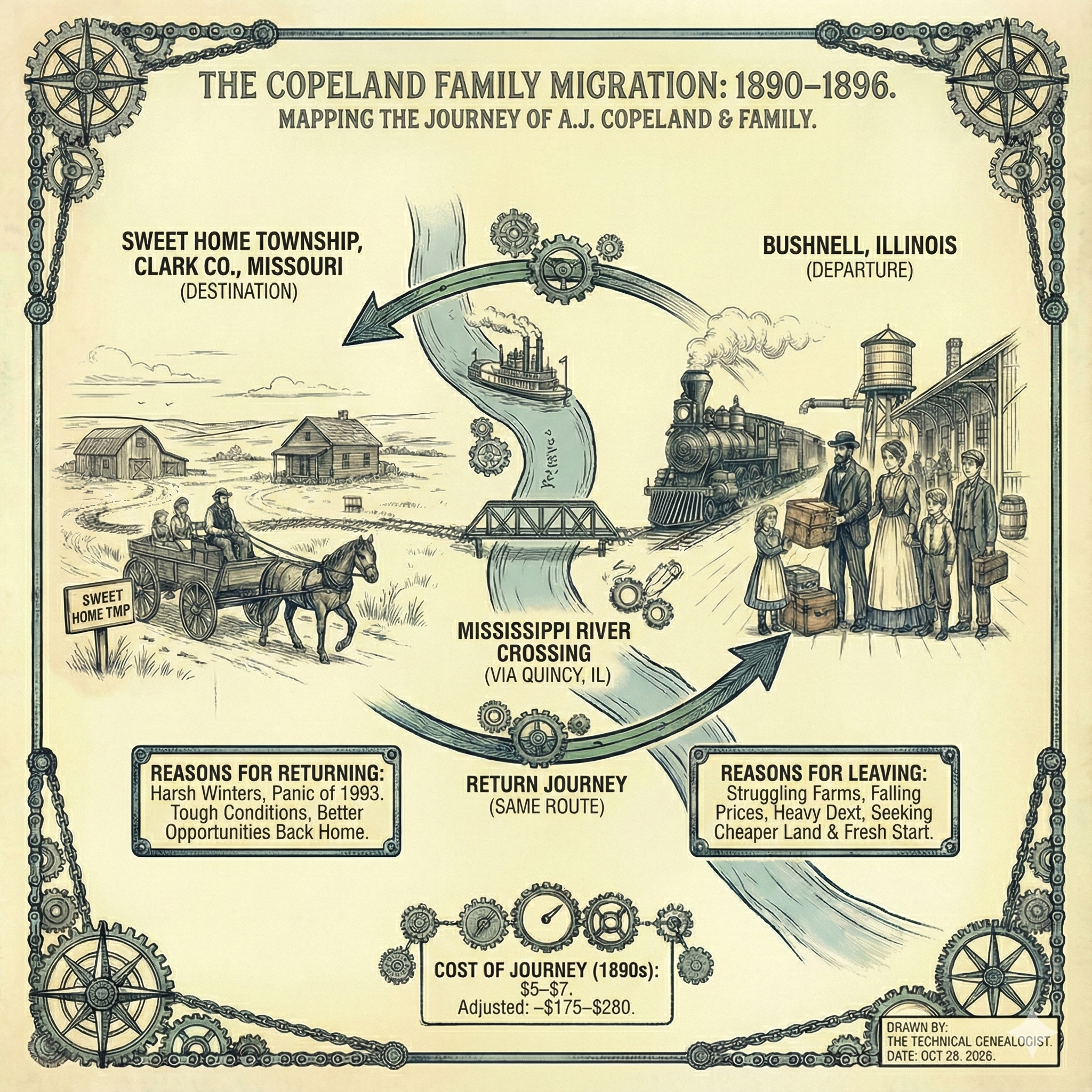 How I Reconstructed an 1890s Family Move Across the Midwest