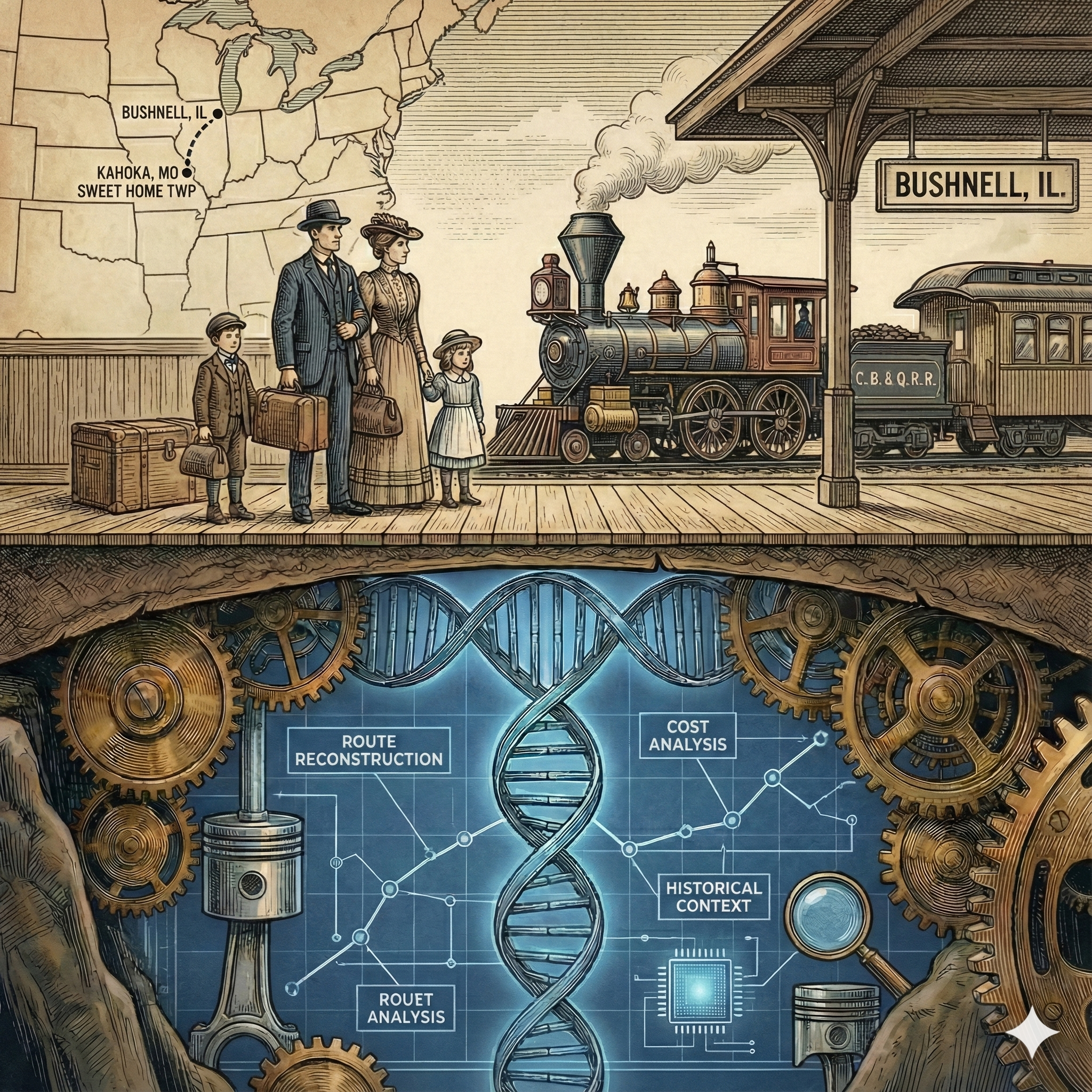 How I Reconstructed an 1890s Family Move Across the Midwest