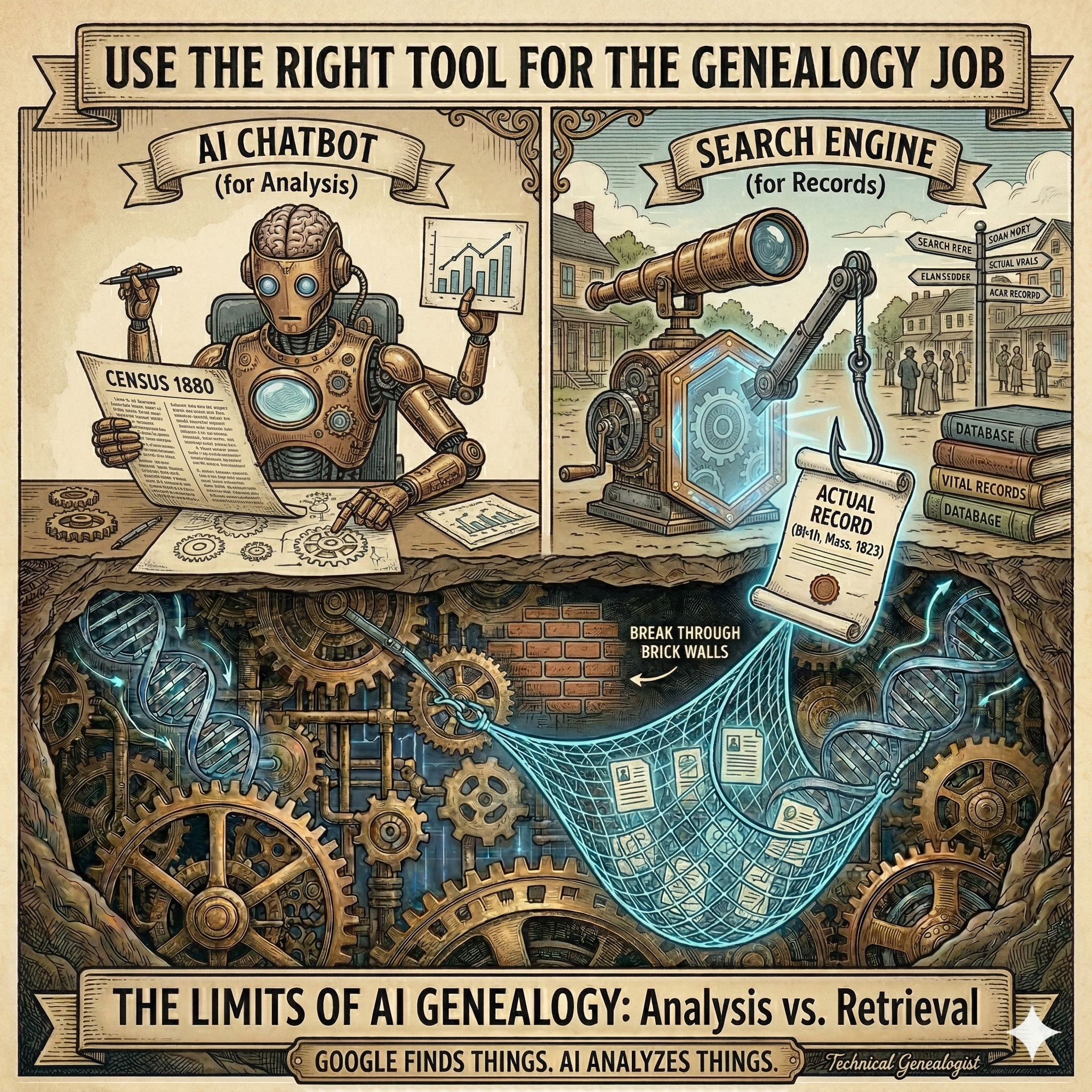 STOP ASKING AI TO “SEARCH” FOR YOUR ANCESTORS!!!