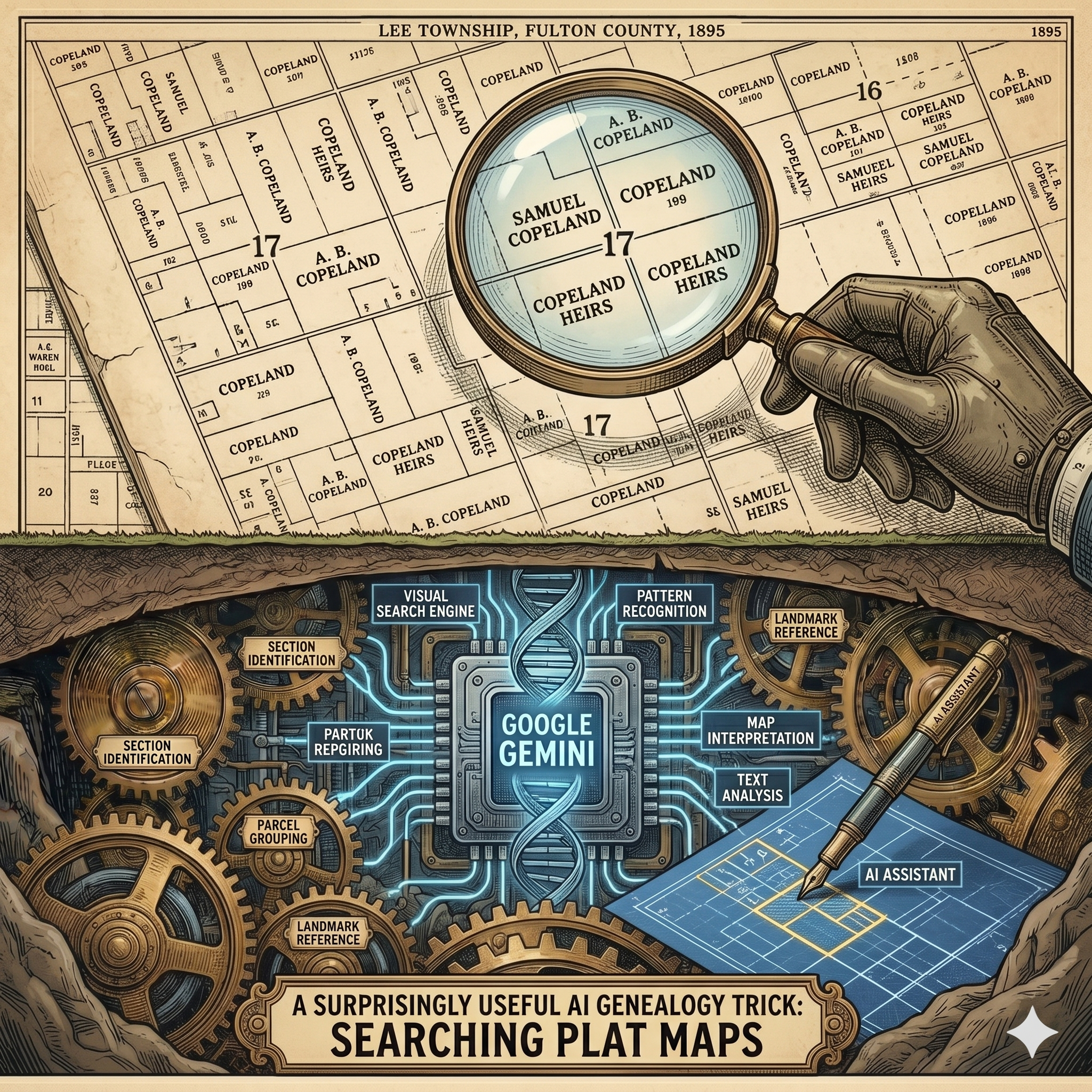 A Surprisingly Useful AI Genealogy Trick: Searching Plat Maps