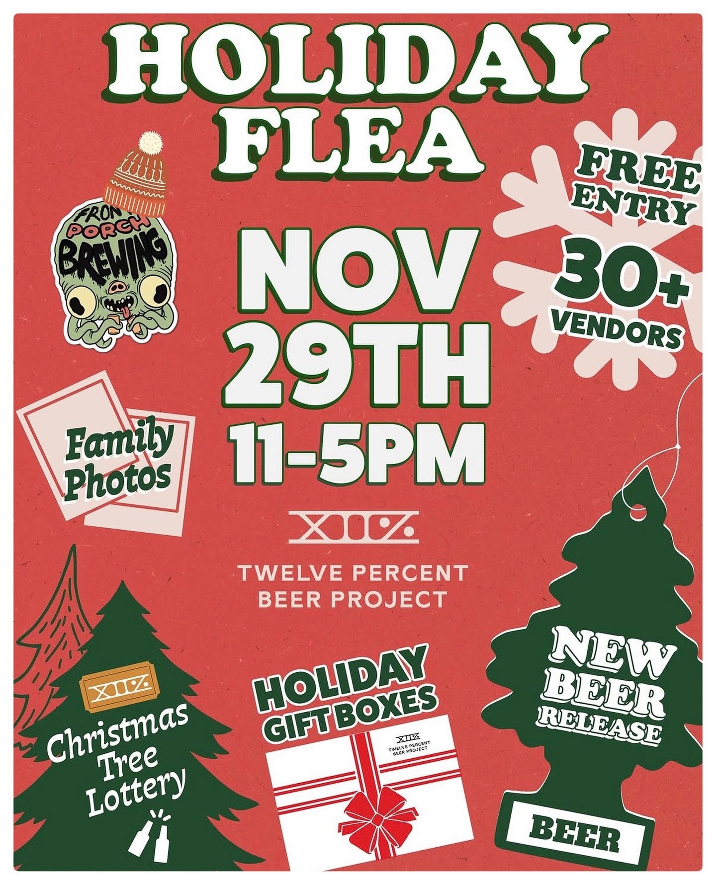 Stop by to pick up a few handmade gifts! @savvy_crochets and I will be vending at Front Porh Brewing, so come say hi! 🎁🎄