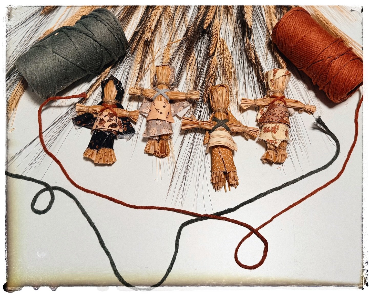 A proper welcome for my straw dolls🫶