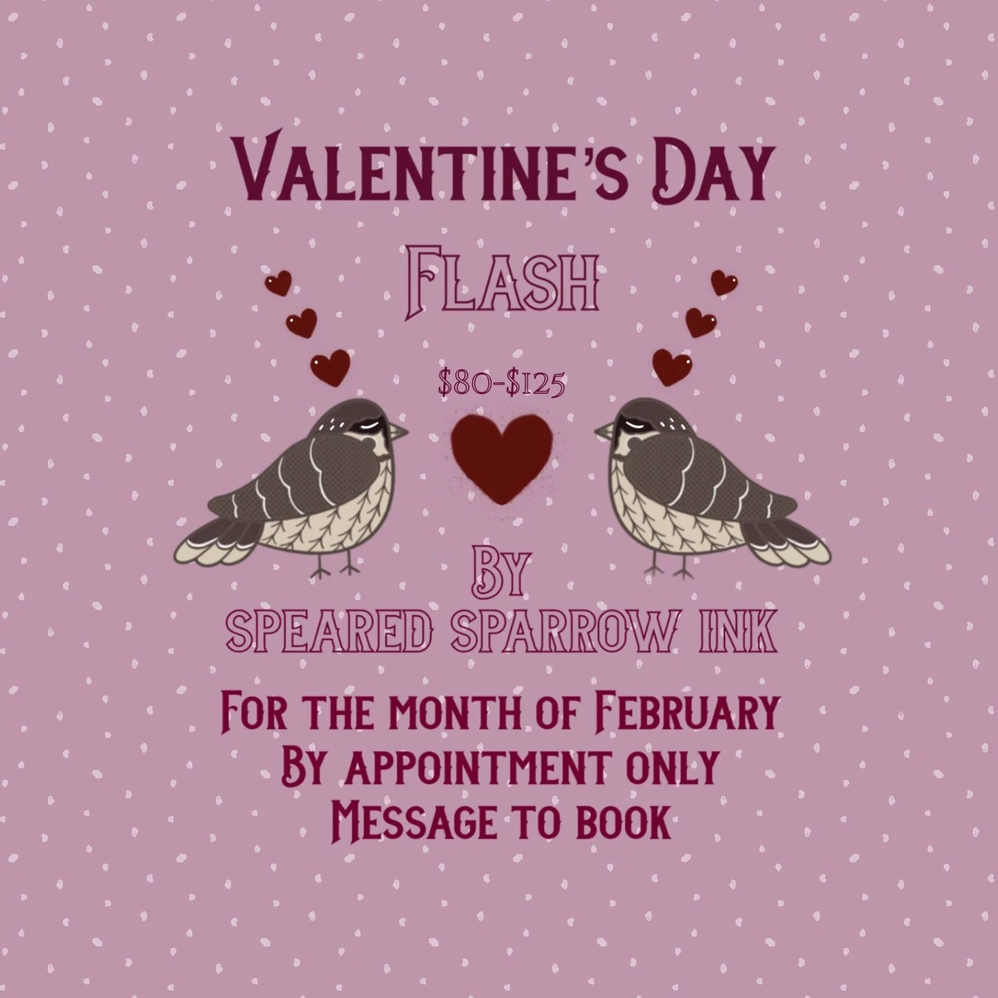 &hearts;️ Valentine&rsquo;s Day flash available to be booked for February &hearts;️ 
💌 message me to book! 🫶