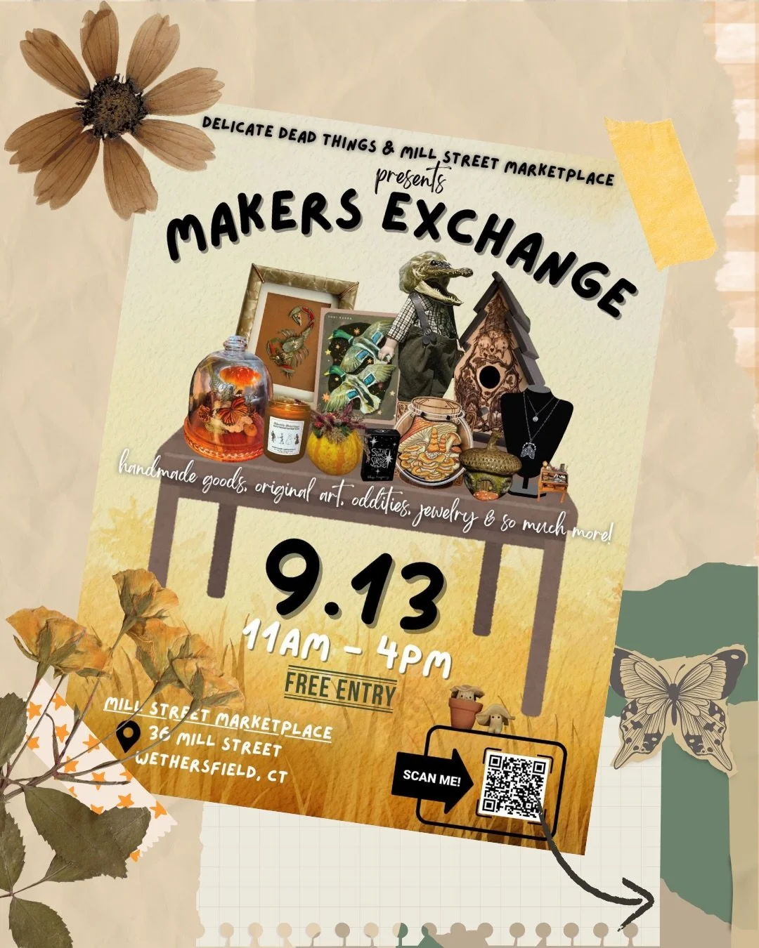 Perfect time and place to pregame October 🍾🎃🪦

Find us here September 13!! @delicate.deadthings @millstmarketplace