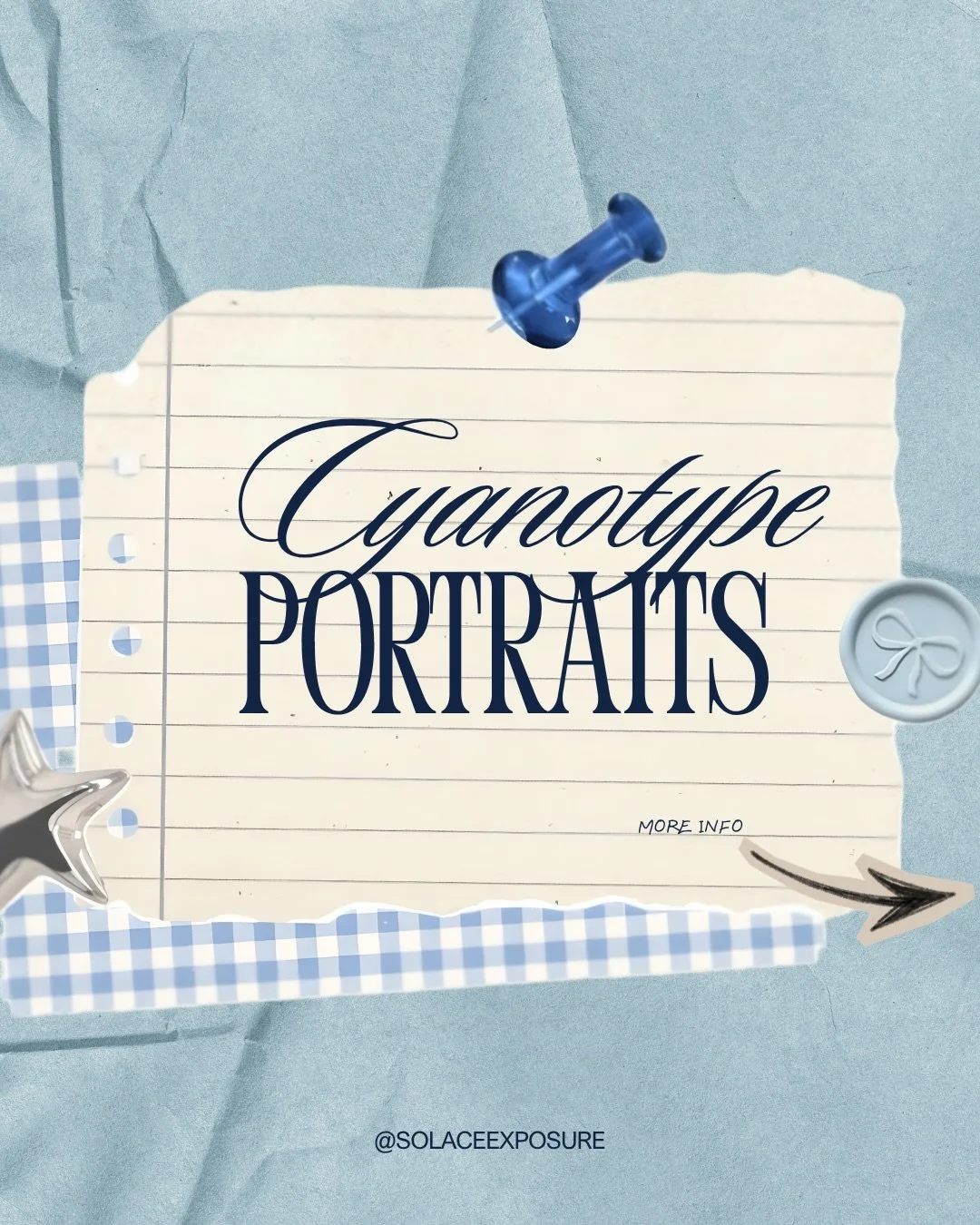 Info on having your portraits taken with the option of turning one into a cyanotype 🦋💙

Thank you for reading! 
&amp; shoutout to @delicate.deadthings for the beautiful set ups she has at her events at @millstmarketplace 🙂&zwj;↕️🙌

Also shoutout 