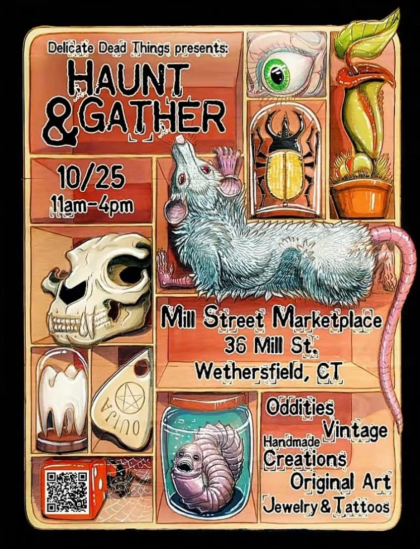 OCTOBER 25! 👻  @thebogwitchproject and I vending will be vending together as usual at the Haunt &amp; Gather hosted by @delicate.deadthings !

📸 Come get your portrait taken and check out my pinned posts about Cyanotypes &amp; other packages I have