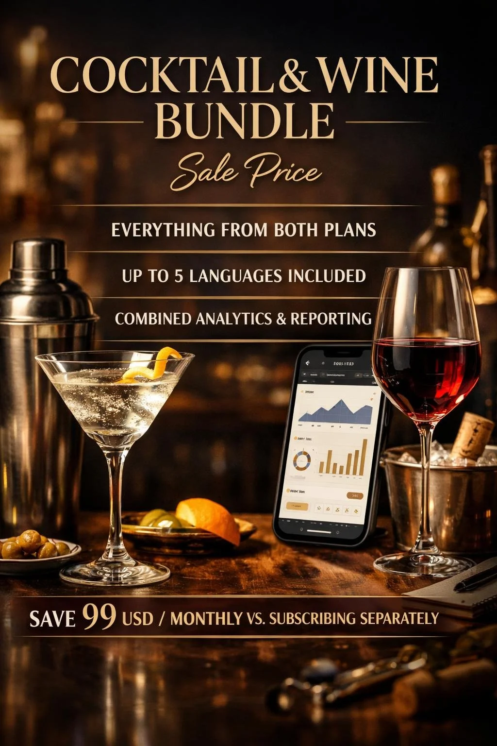 BRYNDR - COCKTAIL & WINE BUNDLE