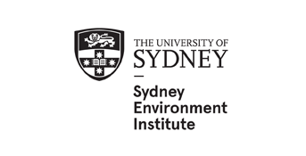University of Sydney logo with a shield emblem, text reading 'The University of Sydney' and 'Sydney Environment Institute'