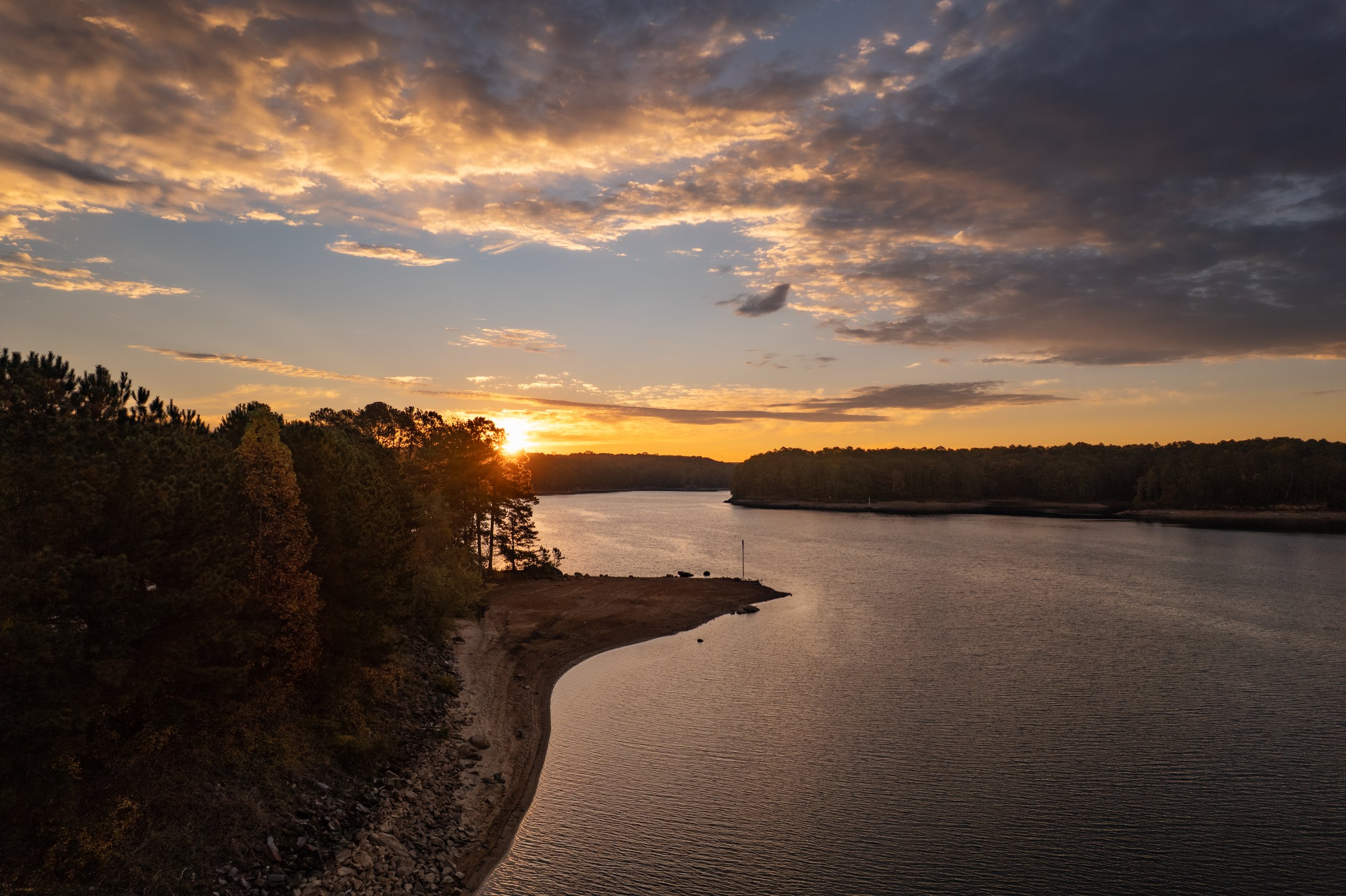 Sunrise Over the Lake