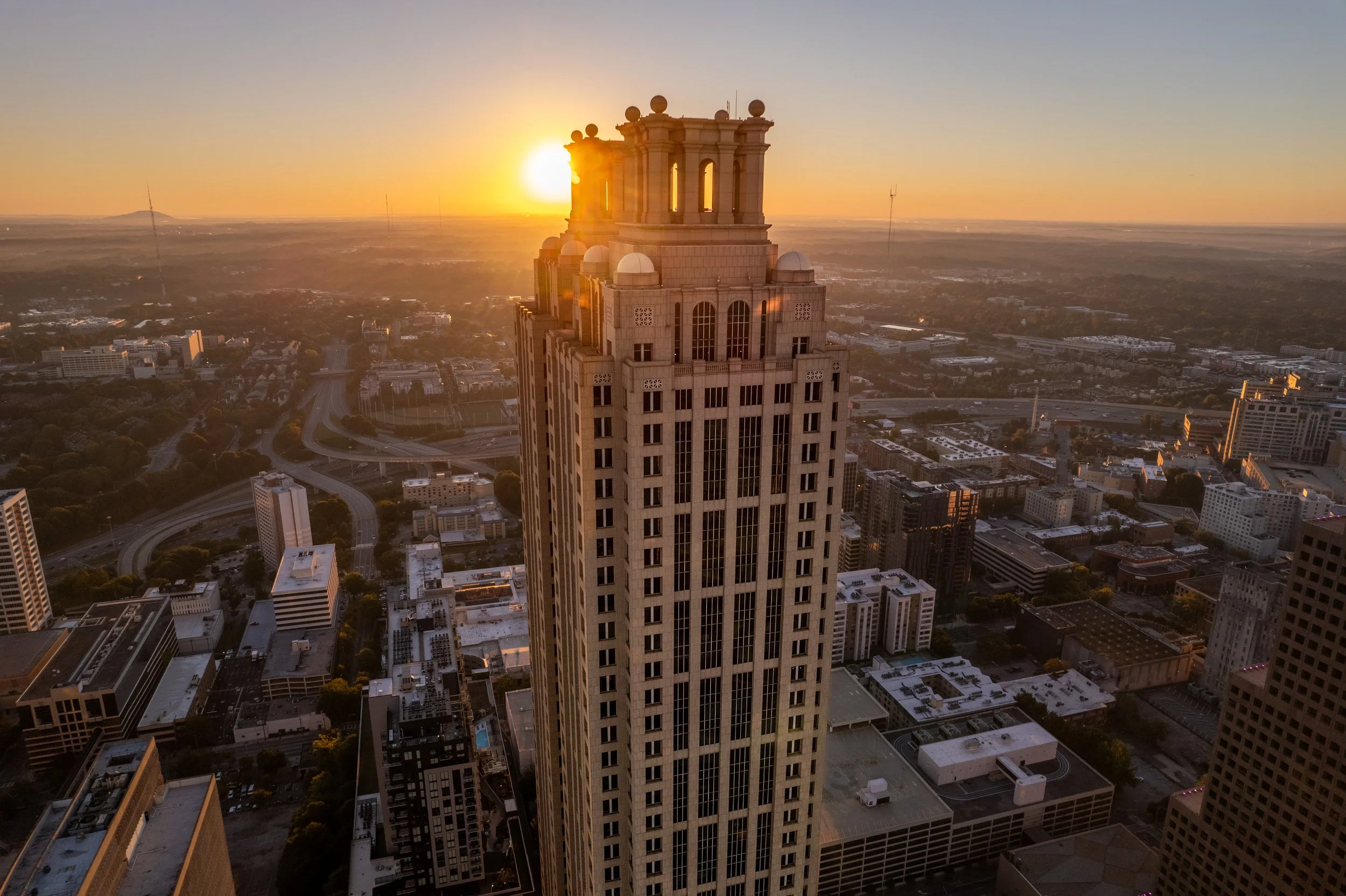 Sun Rises Over 191 Peachtree Tower