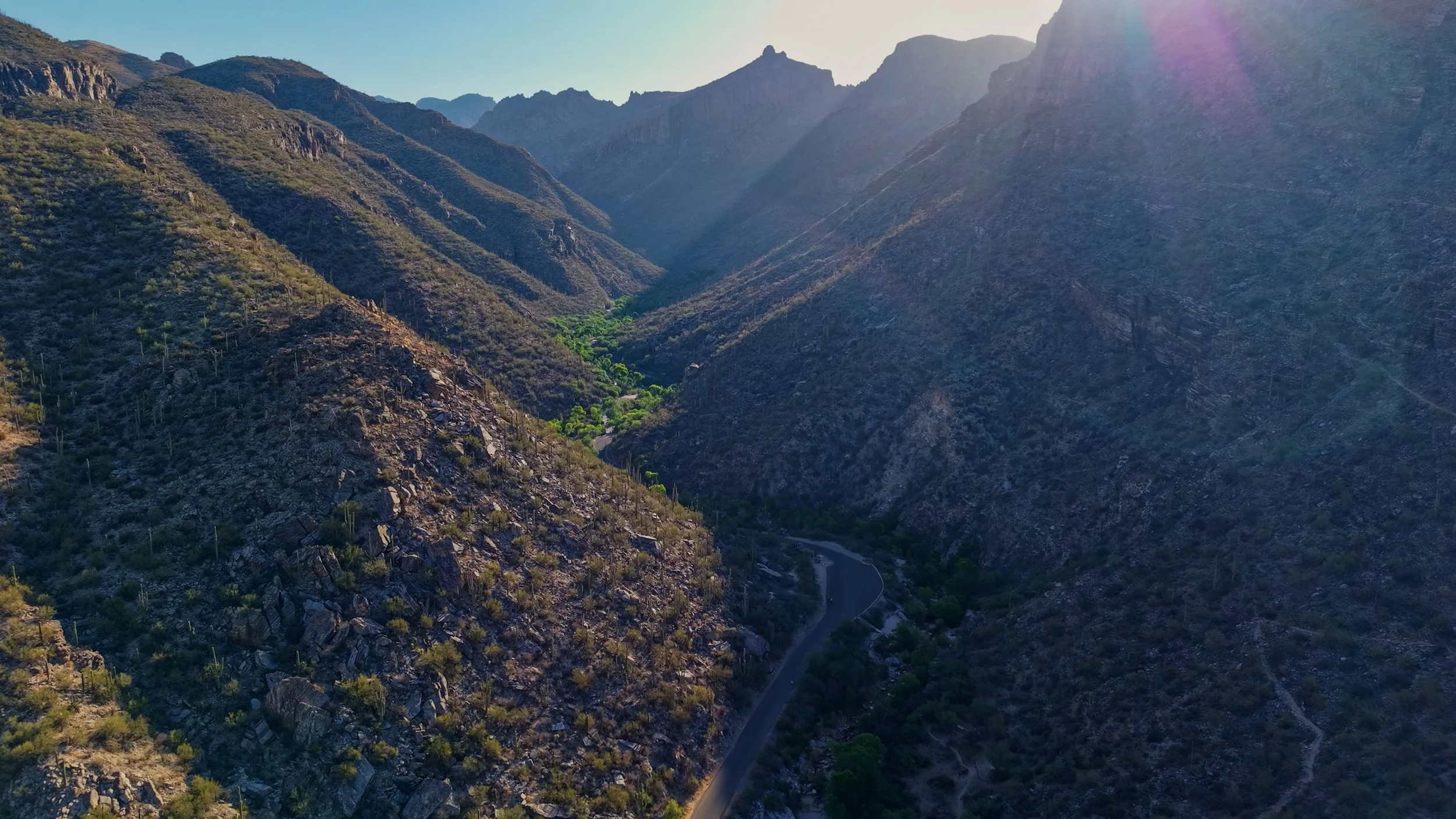 Sun Rises Over Sabino Canyon