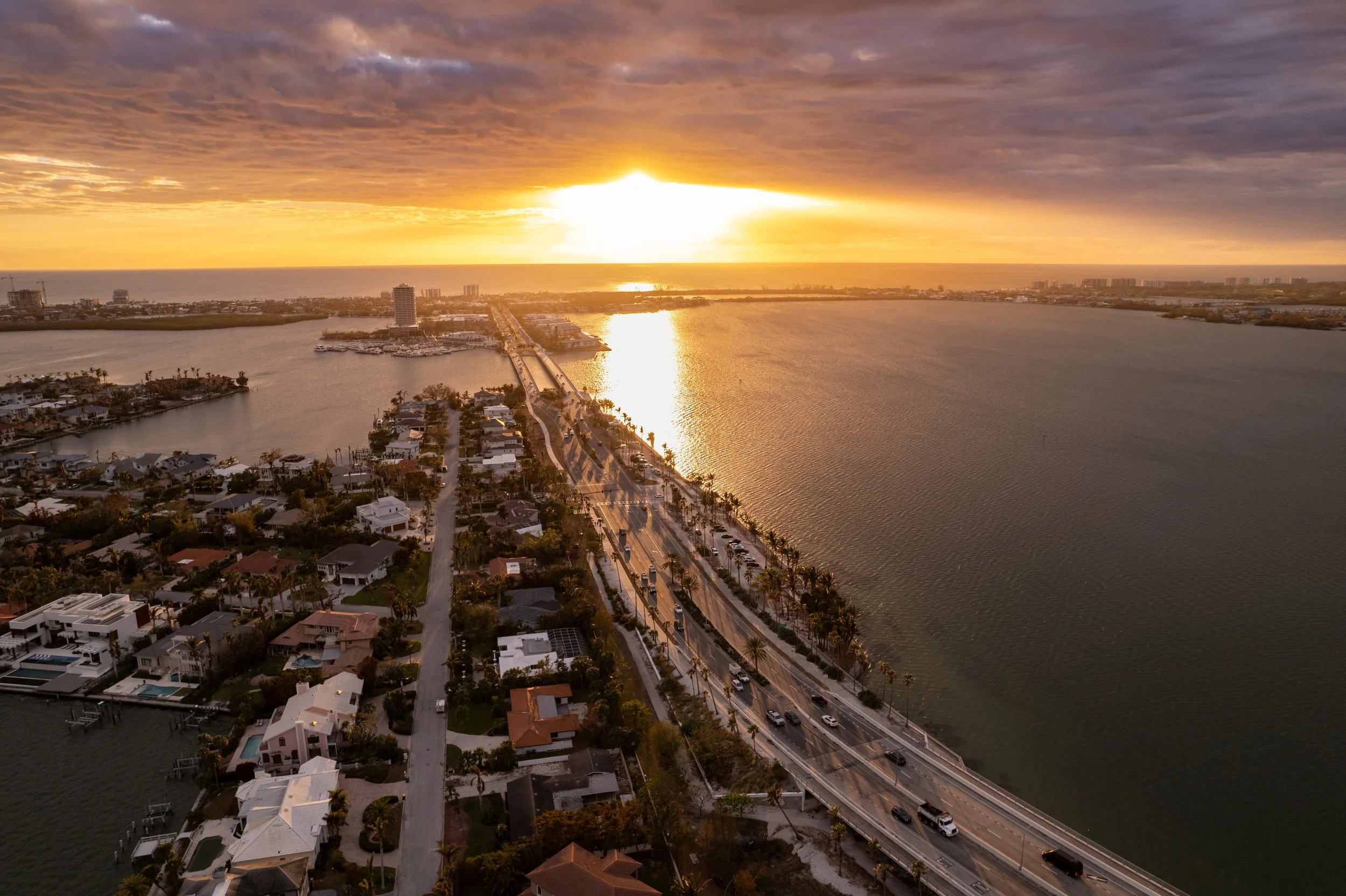 Sarasota Bay - Sunset Begins