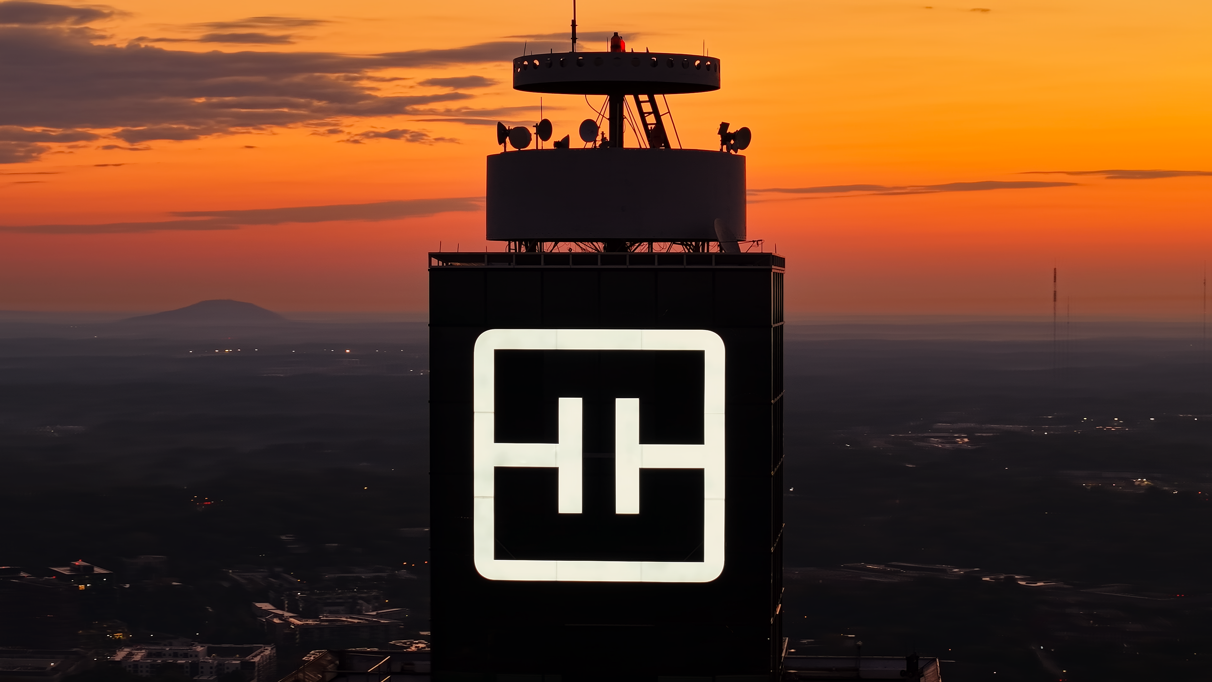 Truist and Stone Mountain Silhouette