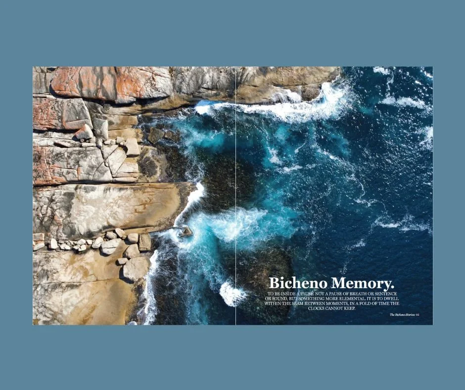 The Bicheno Stories Edition 01 printed magazine photographed in Bicheno Tasmania 04