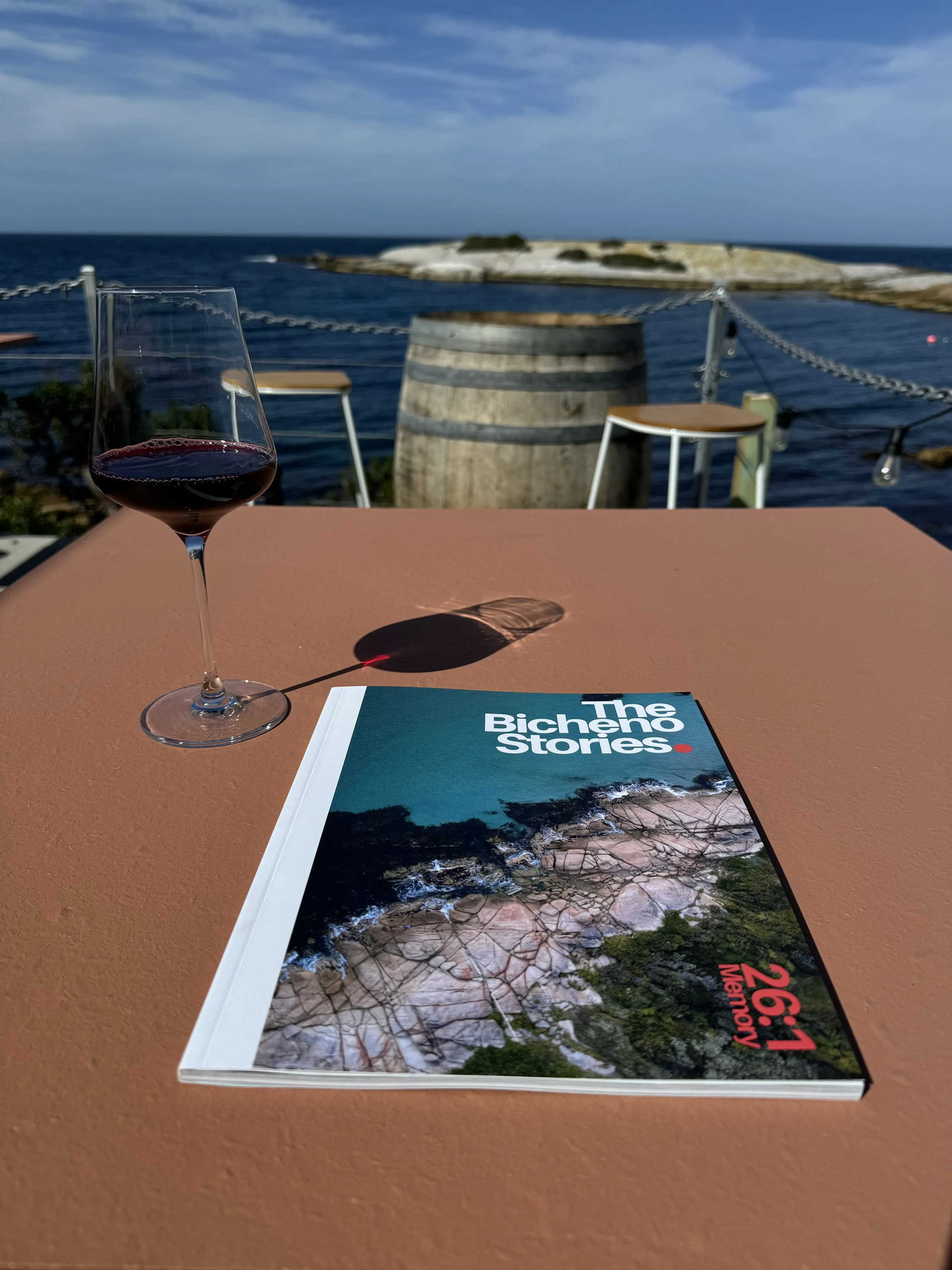 The Bicheno Stories Edition 01 printed magazine photographed in Bicheno Tasmania 03