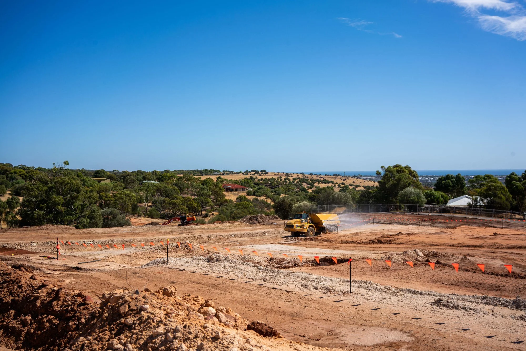 Construction Underway at Onkaparinga Heights.