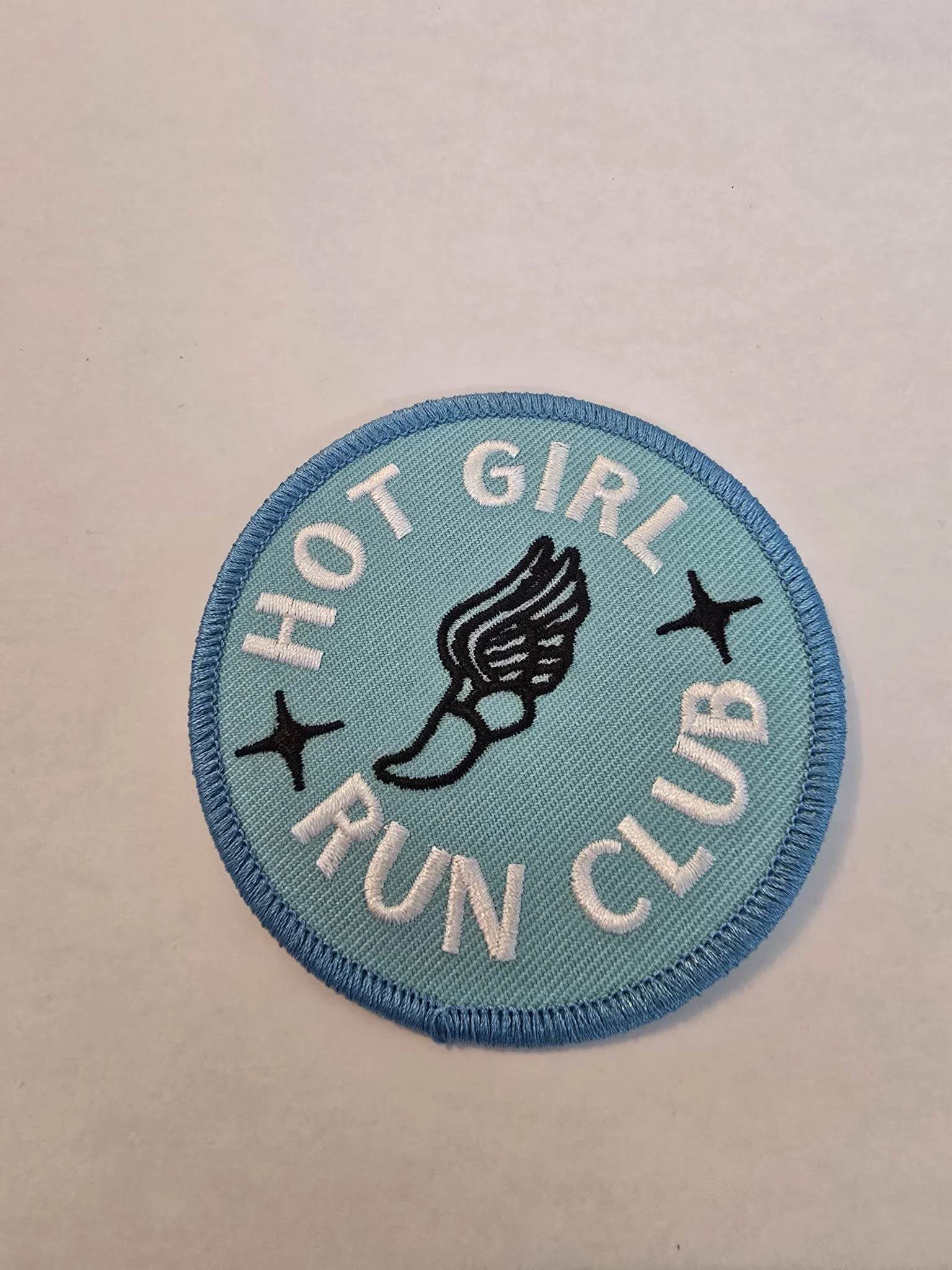 Hot Girl Run Club Patch — Embroidered (IRON-ON)