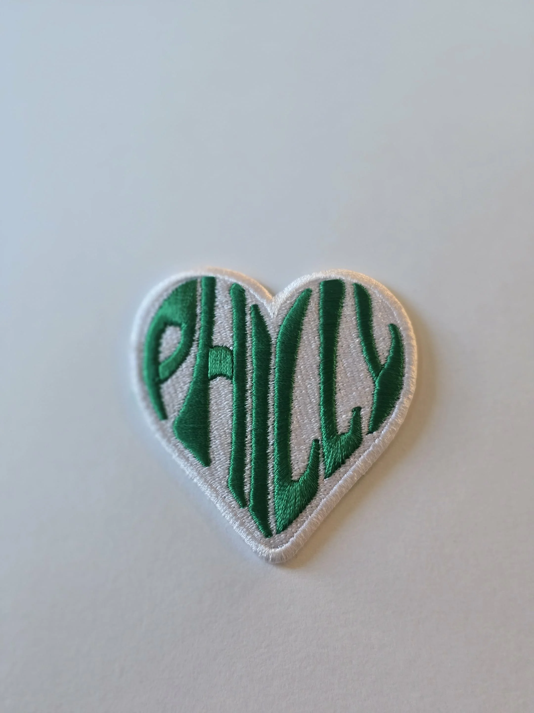 Philly Heart Embroidered Patch (IRON-ON)