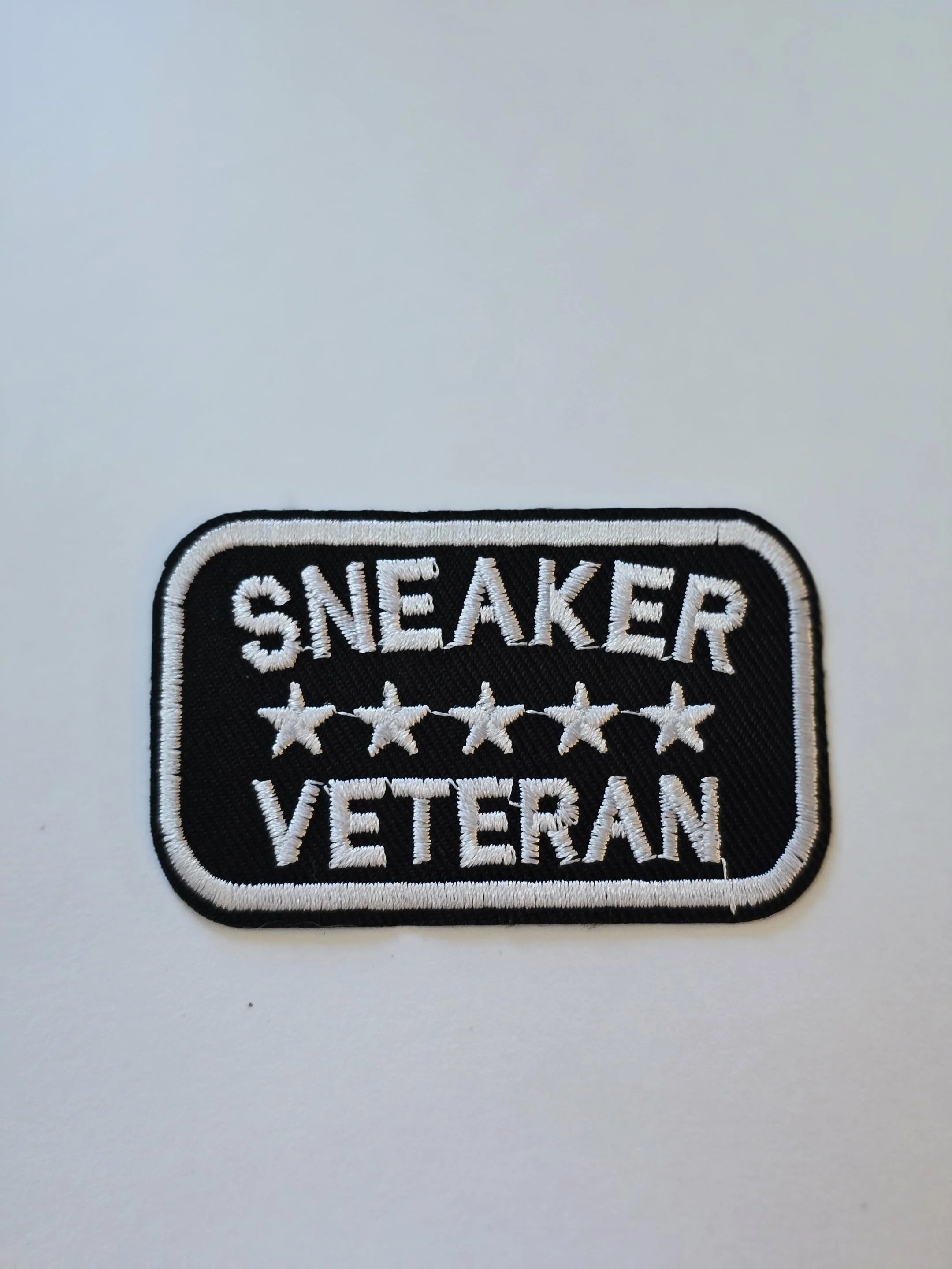 Sneaker Veteran Patch — Embroidered (IRON-ON)