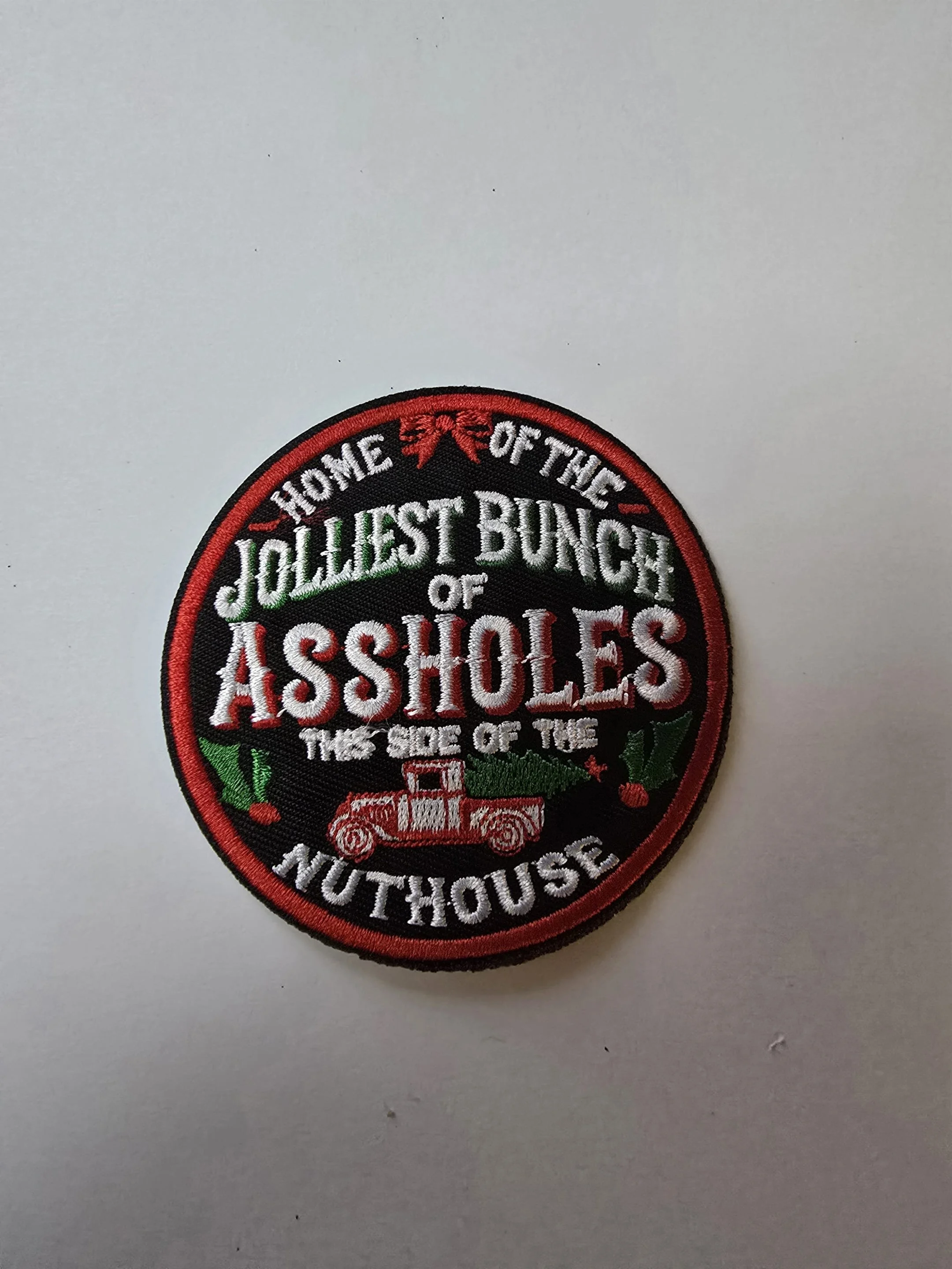 Jolliest Bunch” Holiday Patch  (IRON-ON)