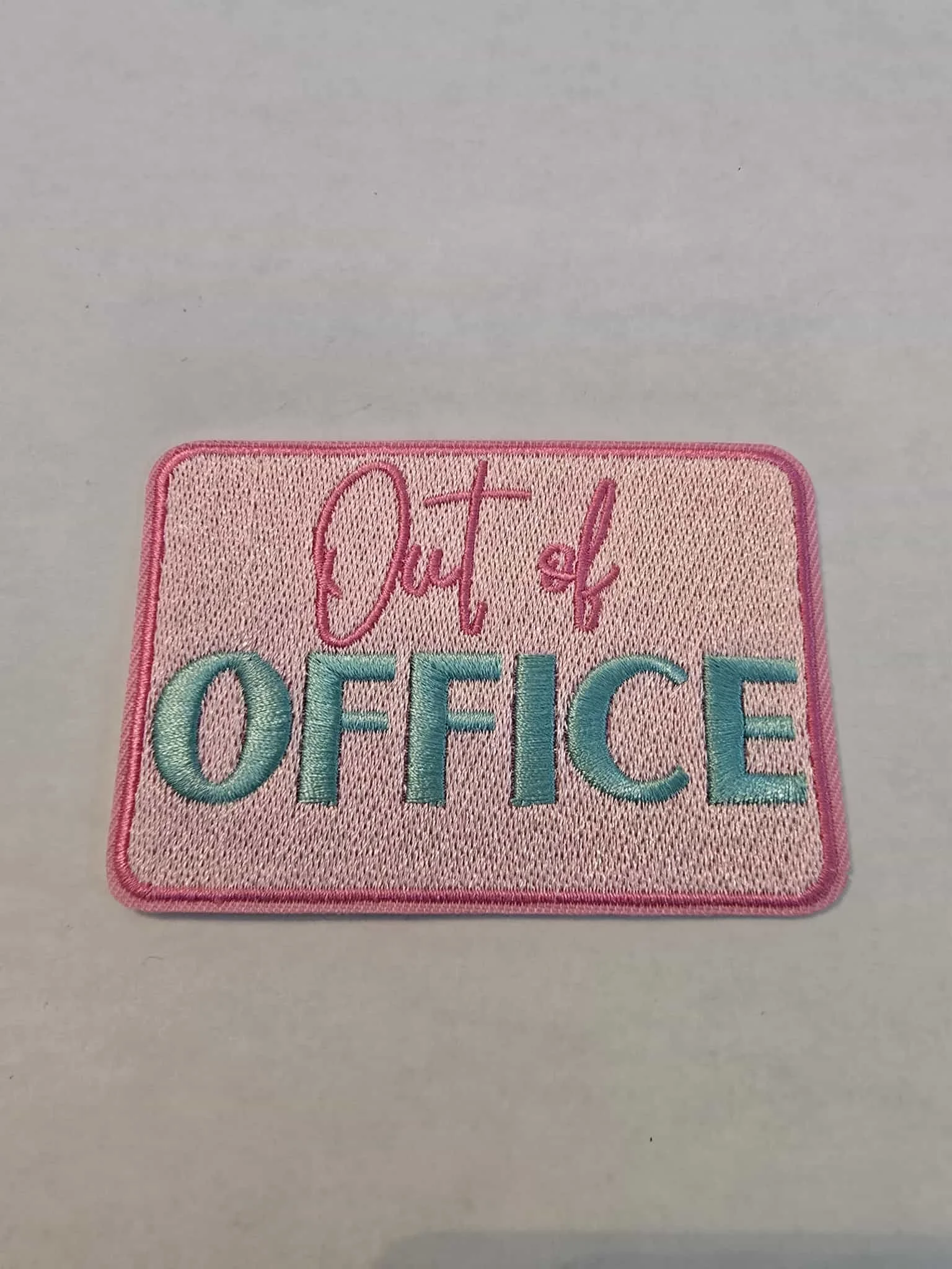 “Out of Office” Patch — Embroidered (IRON-ON)